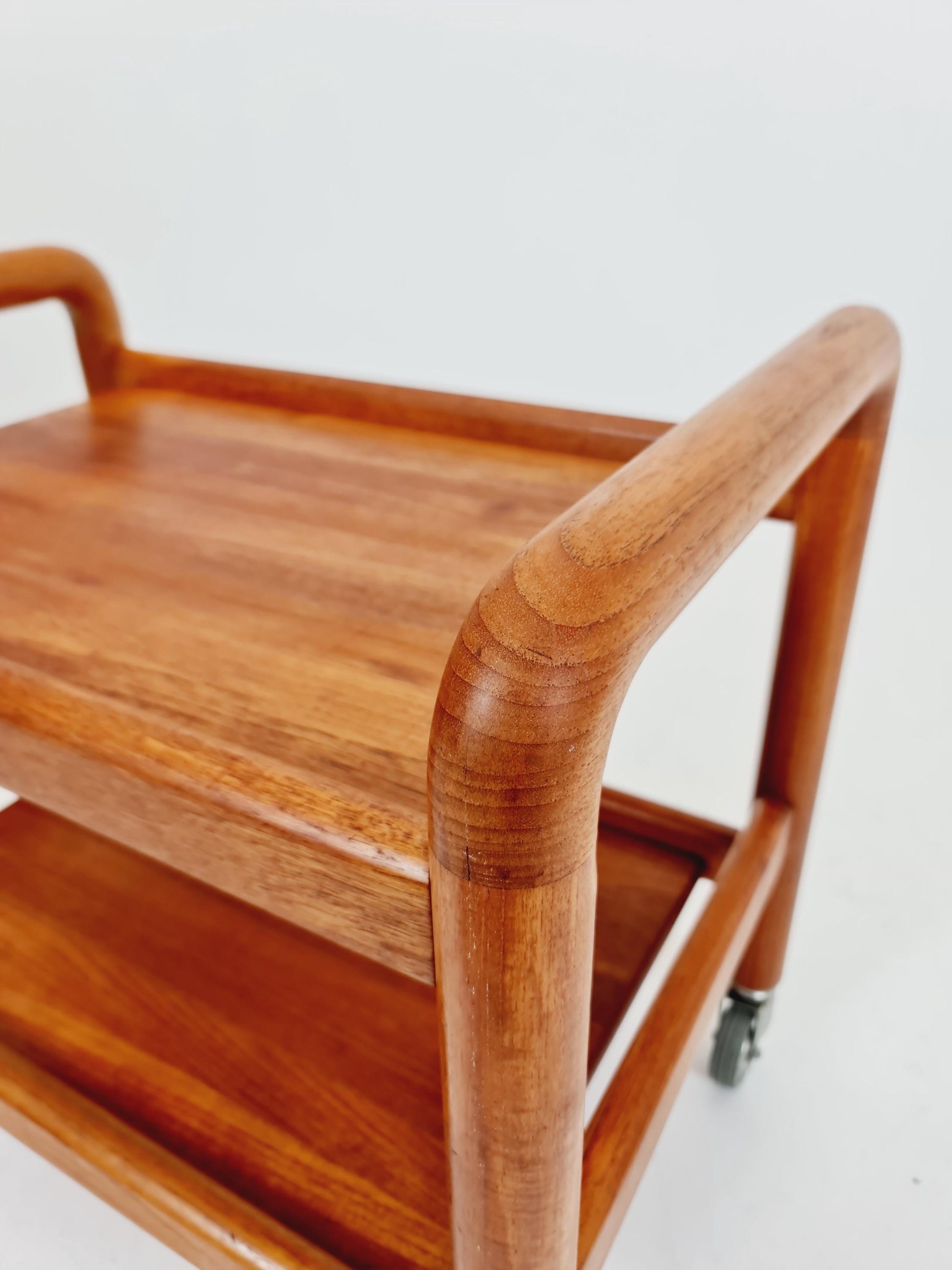 Vintage mid century danish trolley in solid teak/ bar cart By Salling Stolefabrik, 1960s