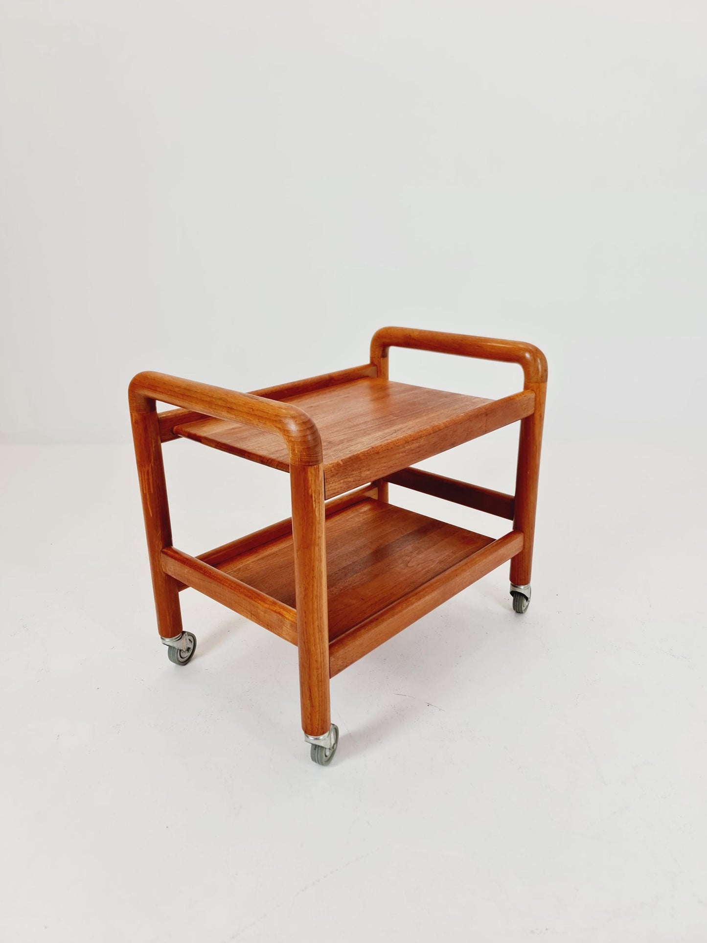 Vintage mid century danish trolley in solid teak/ bar cart By Salling Stolefabrik, 1960s