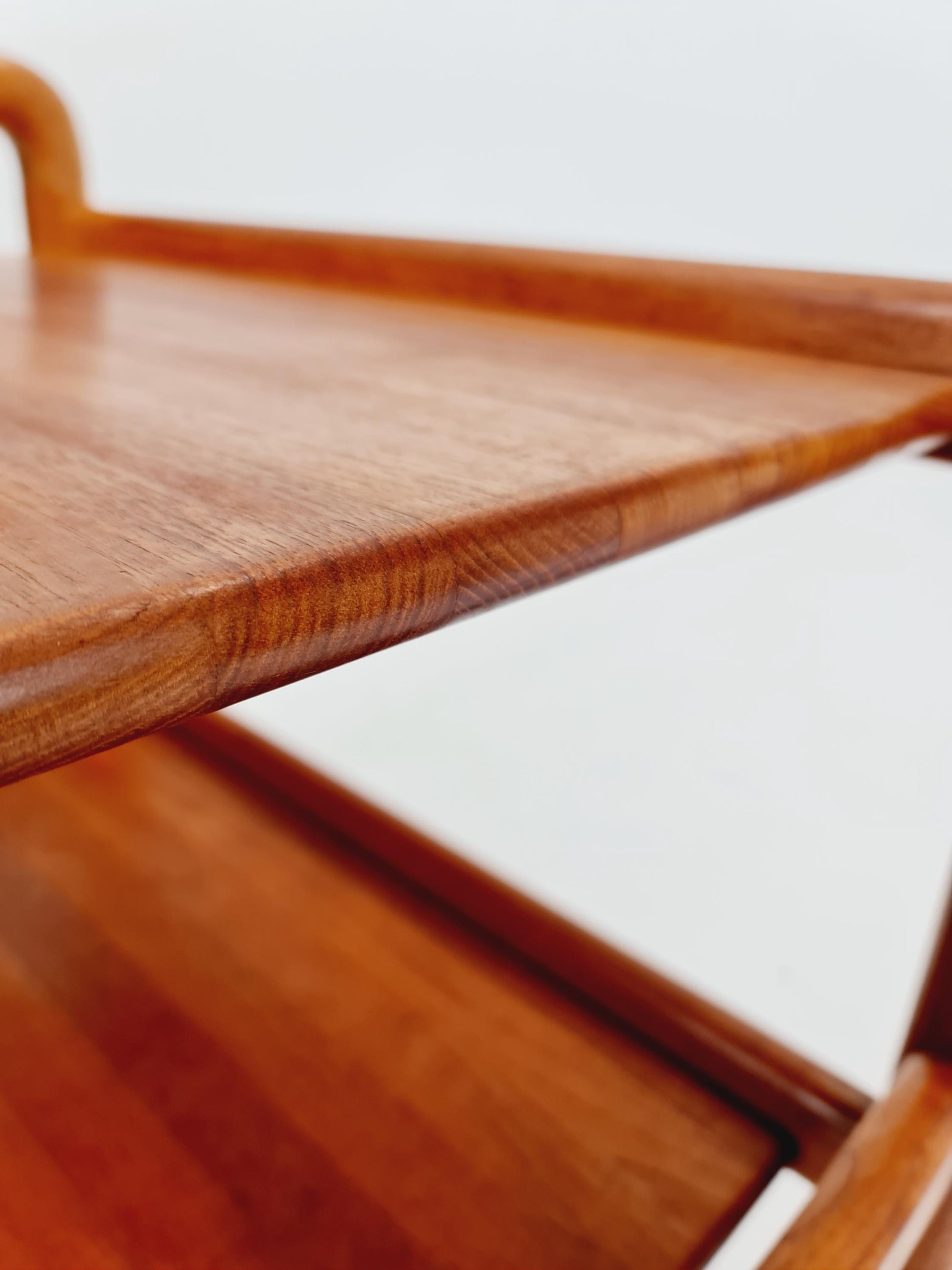 Vintage mid century danish trolley in solid teak/ bar cart By Salling Stolefabrik, 1960s