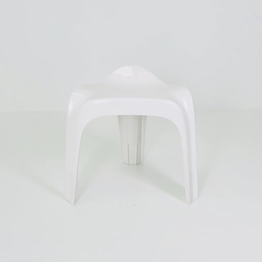 1 of 150 Mid century space age white Taboret stool by Alexander Begge for Casala 1970s Germany