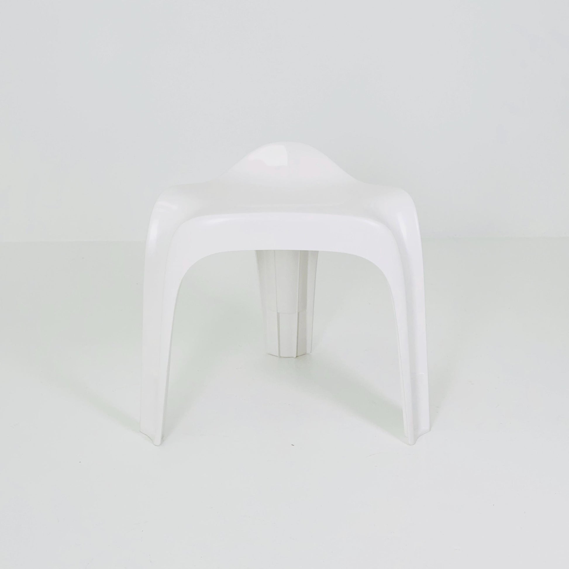 1 of 150 Mid century space age white Taboret stool by Alexander Begge for Casala 1970s Germany
