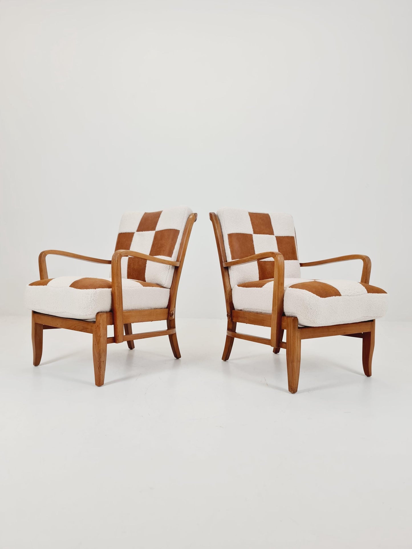 Rare Midcentury German Set of club lounge chair , 1950s