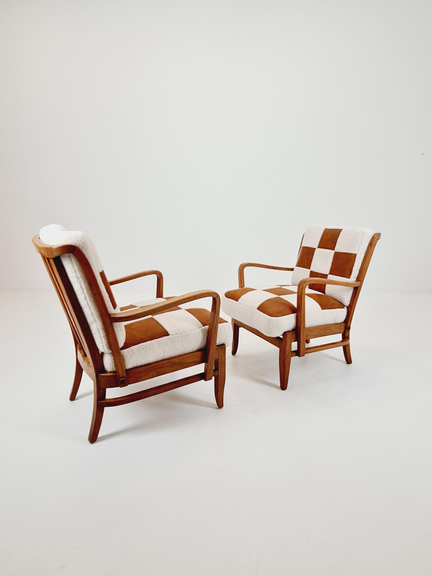 Rare Midcentury German Set of club lounge chair , 1950s