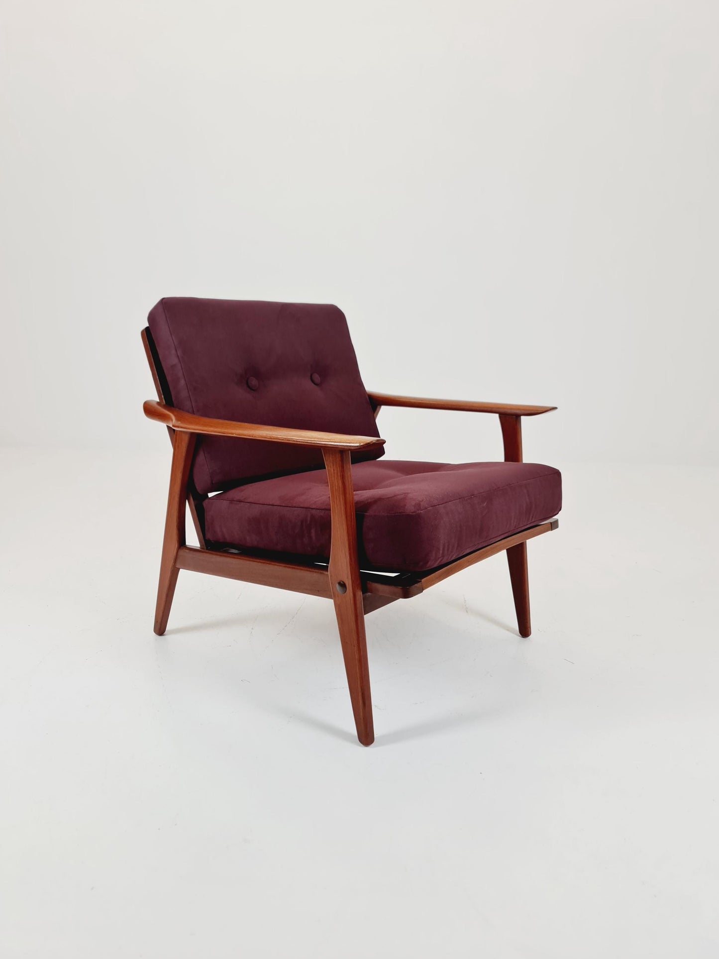 Rare Mid-century vintage Danish Teak Lounge chair, 1960s