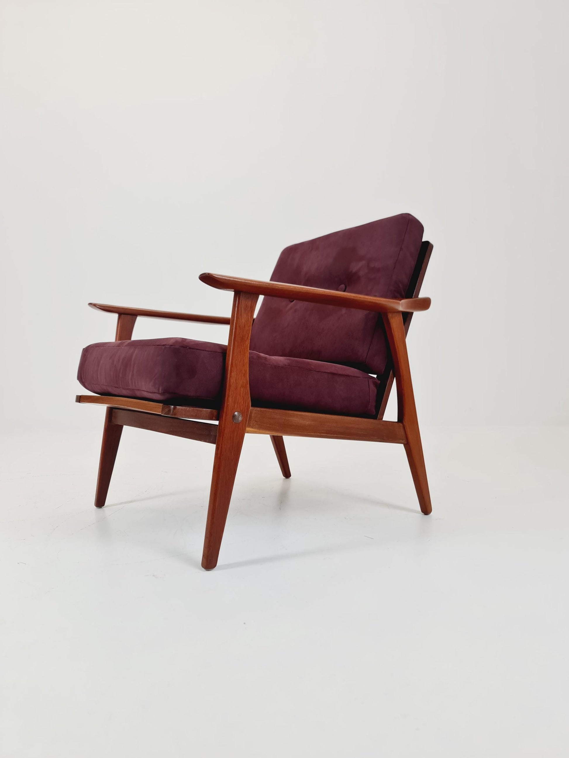 Rare Mid-century vintage Danish Teak Lounge chair, 1960s
