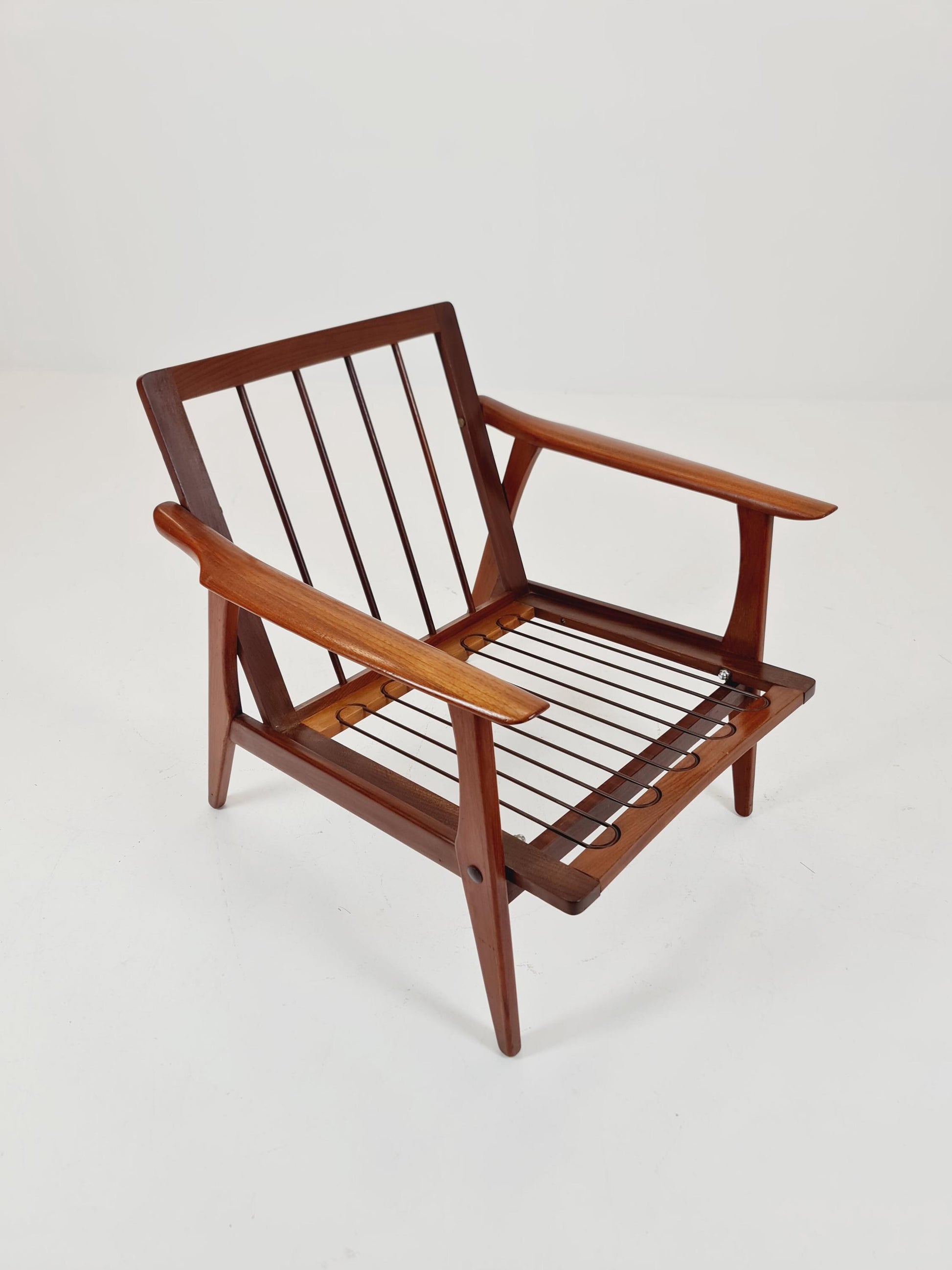 Rare Mid-century vintage Danish Teak Lounge chair, 1960s