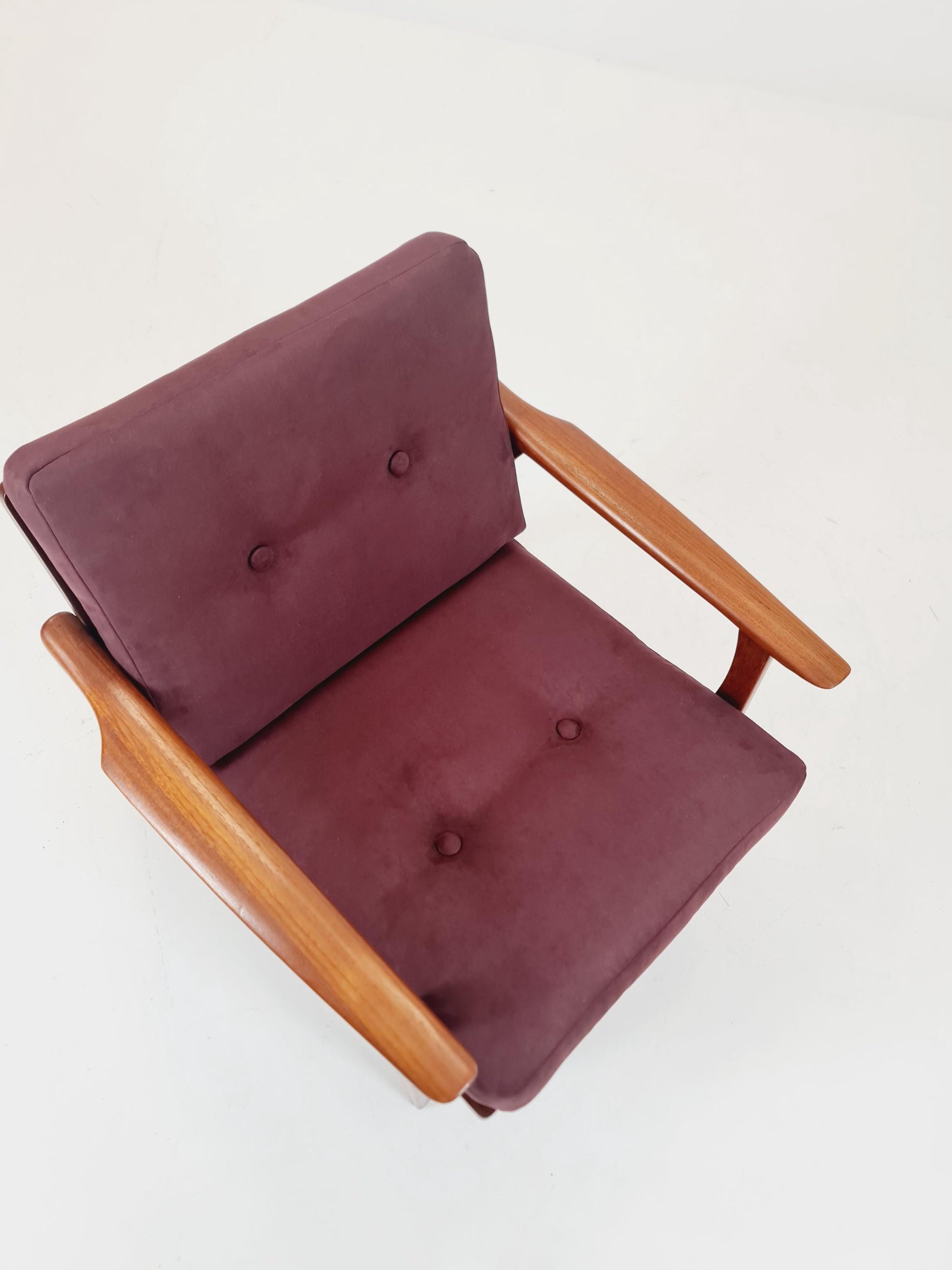 Rare Mid-century vintage Danish Teak Lounge chair, 1960s