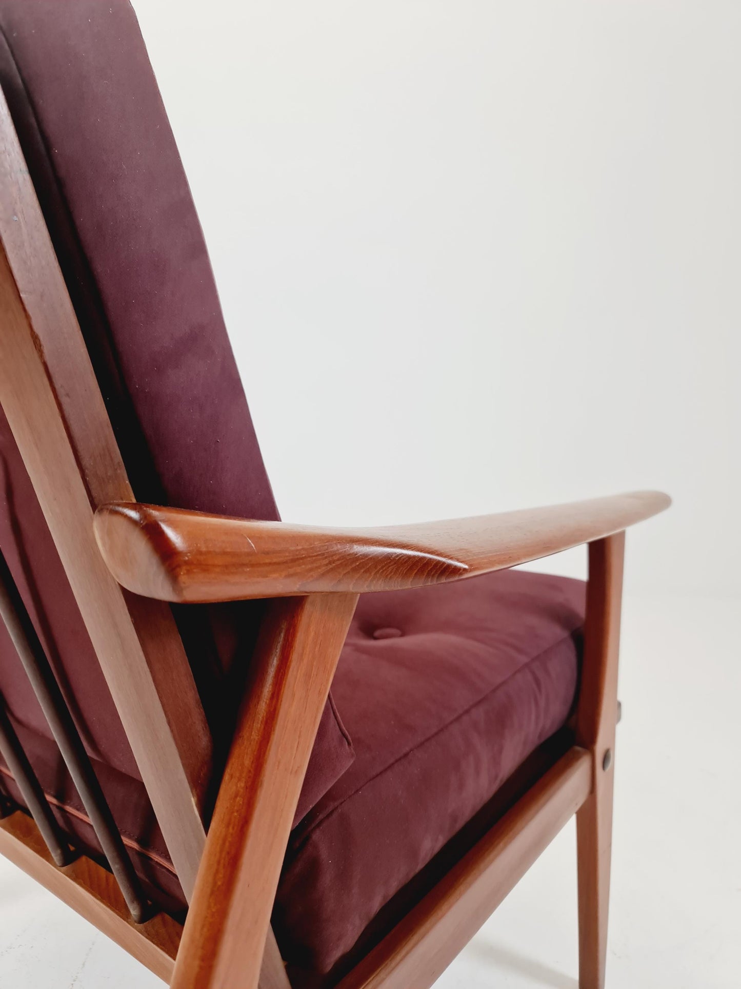 Rare Mid-century vintage Danish Teak Lounge chair, 1960s