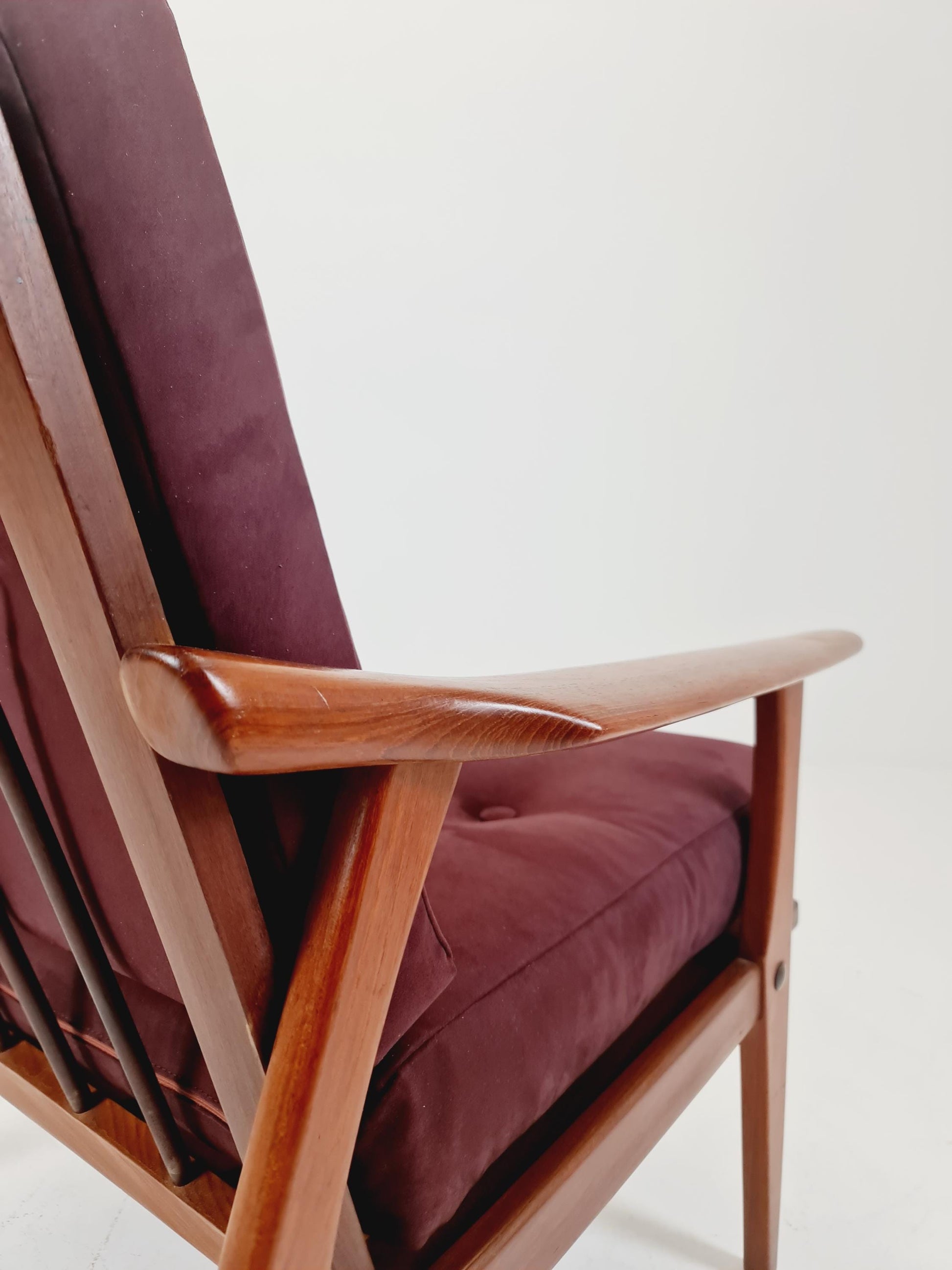 Rare Mid-century vintage Danish Teak Lounge chair, 1960s