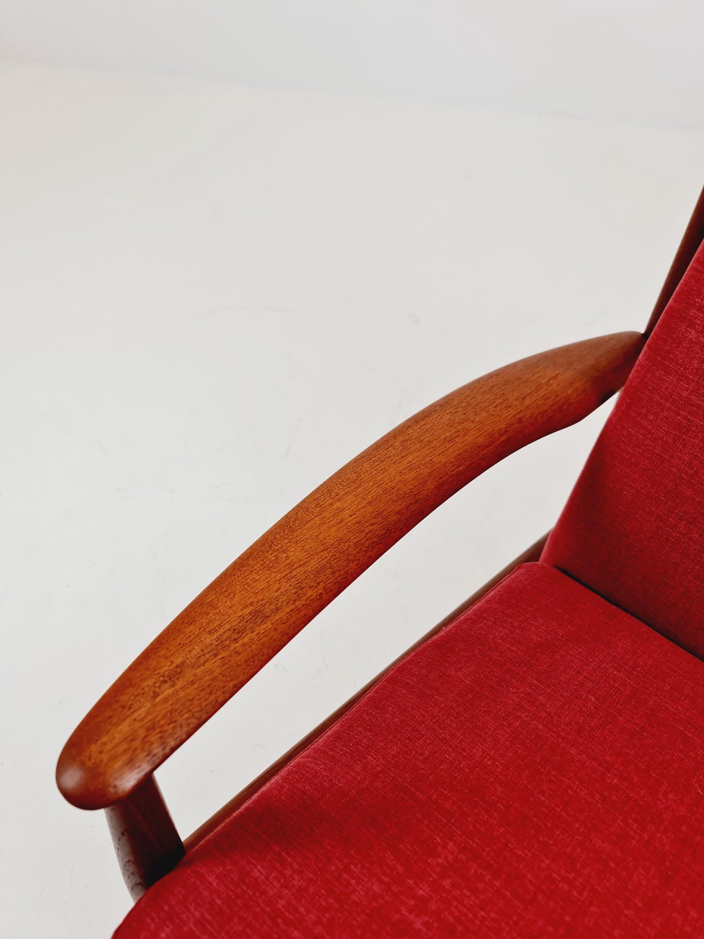 suoer rare Mid-century Danish teak lounge chair/ Easy chair by Grete Jalk For Cado ,1960s