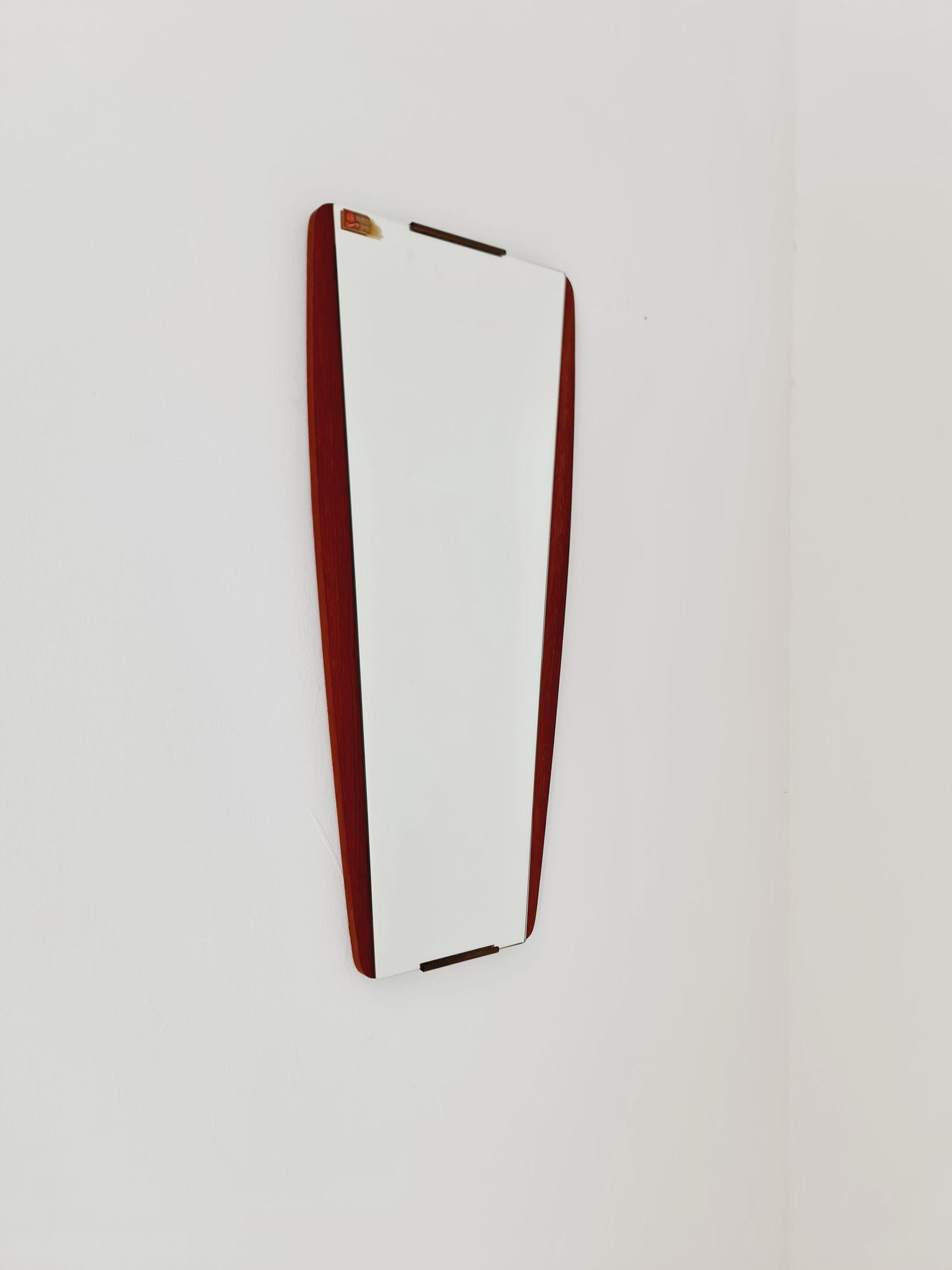 Mid century Vintage teak danish wall mirror, 1960s