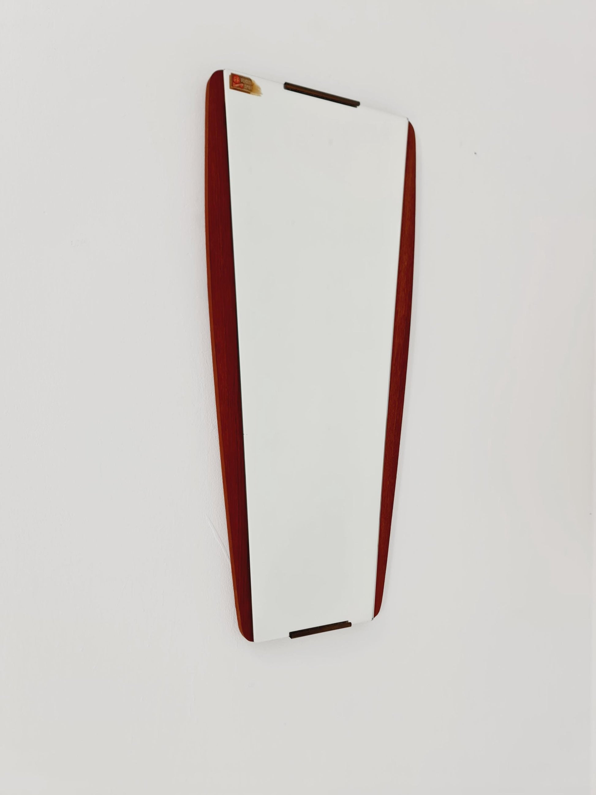 Mid century Vintage teak danish wall mirror, 1960s