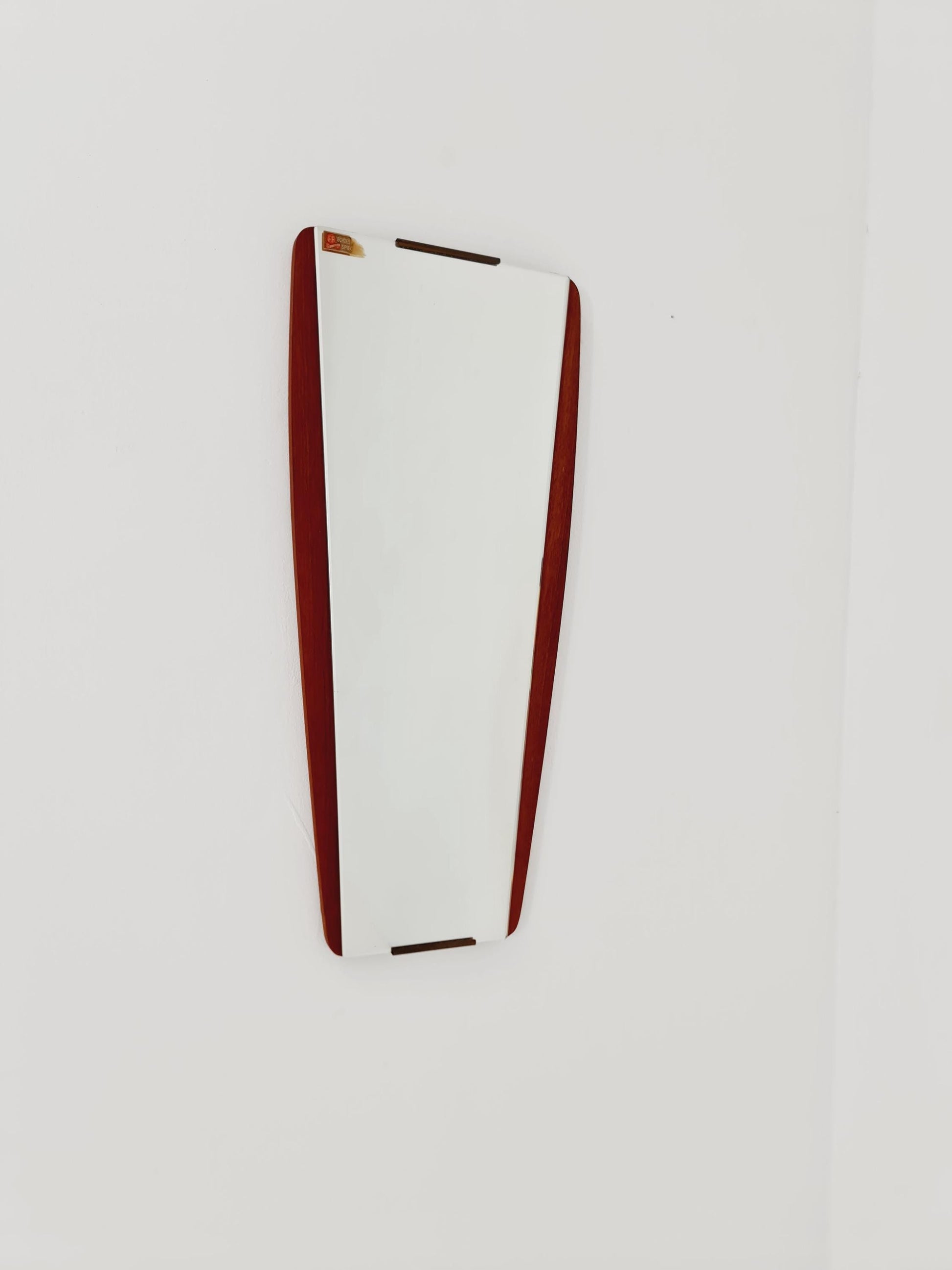Mid century Vintage teak danish wall mirror, 1960s