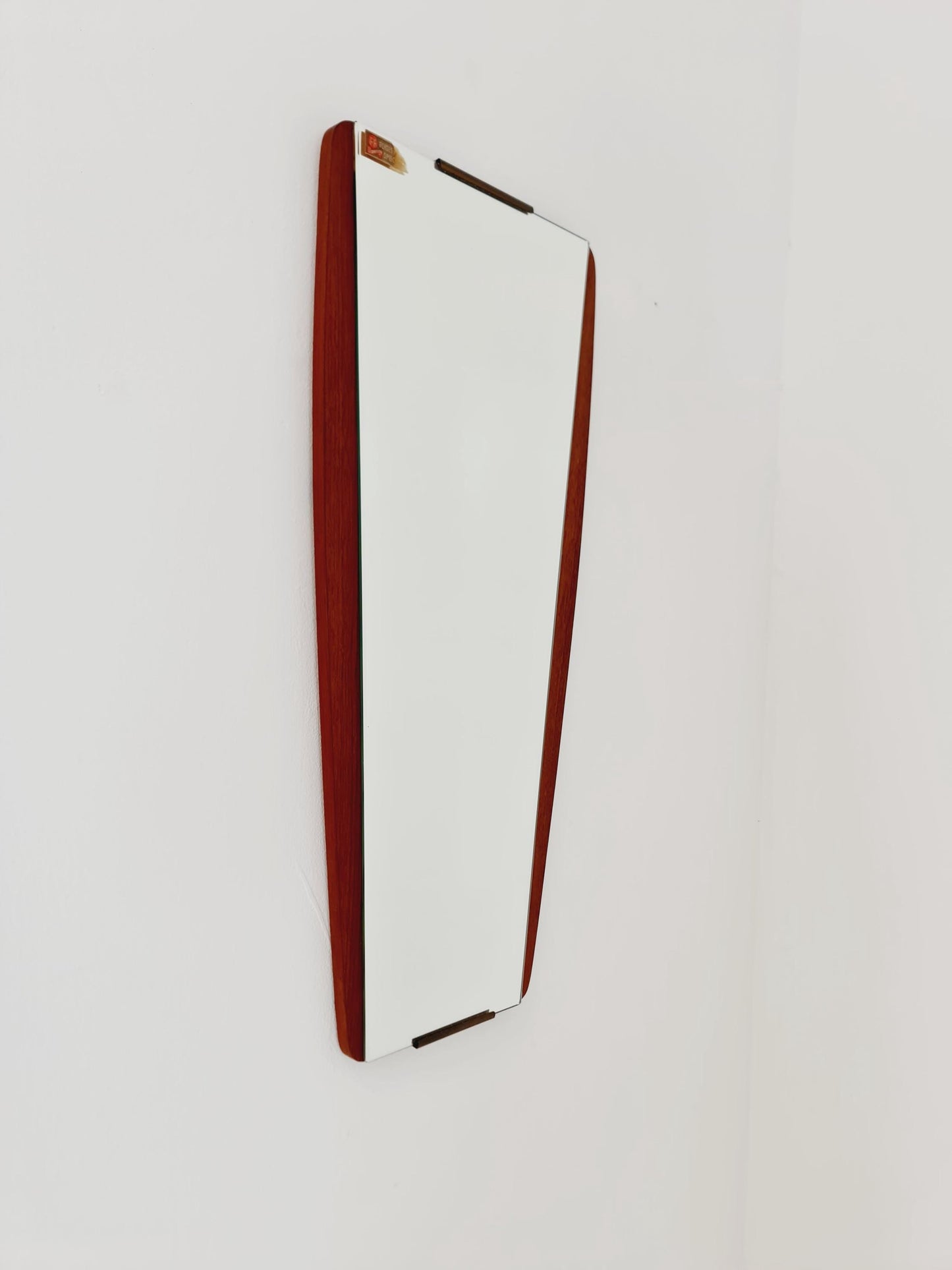 Mid century Vintage teak danish wall mirror, 1960s