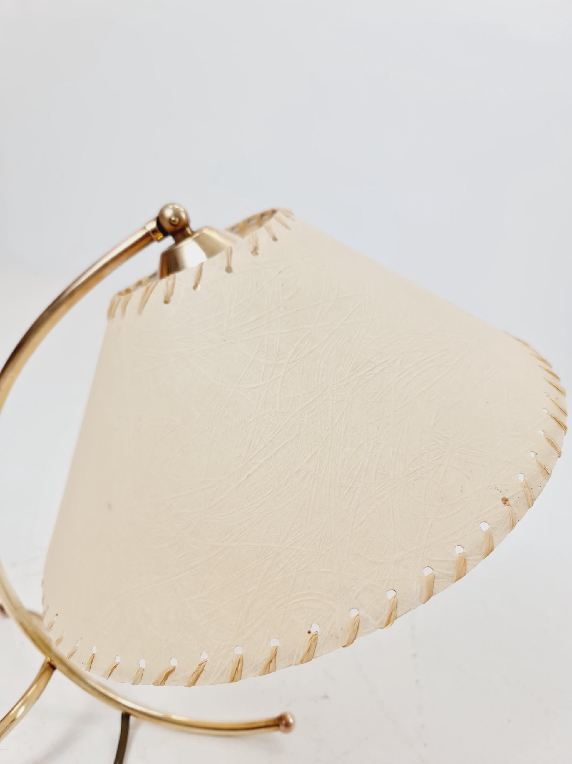 Mid century brass table lamp by Vereinigte Werkstätten München, Germany, 1960s