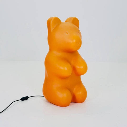 Retro large orange bear standing Lamp , by Heico 1980s Germany