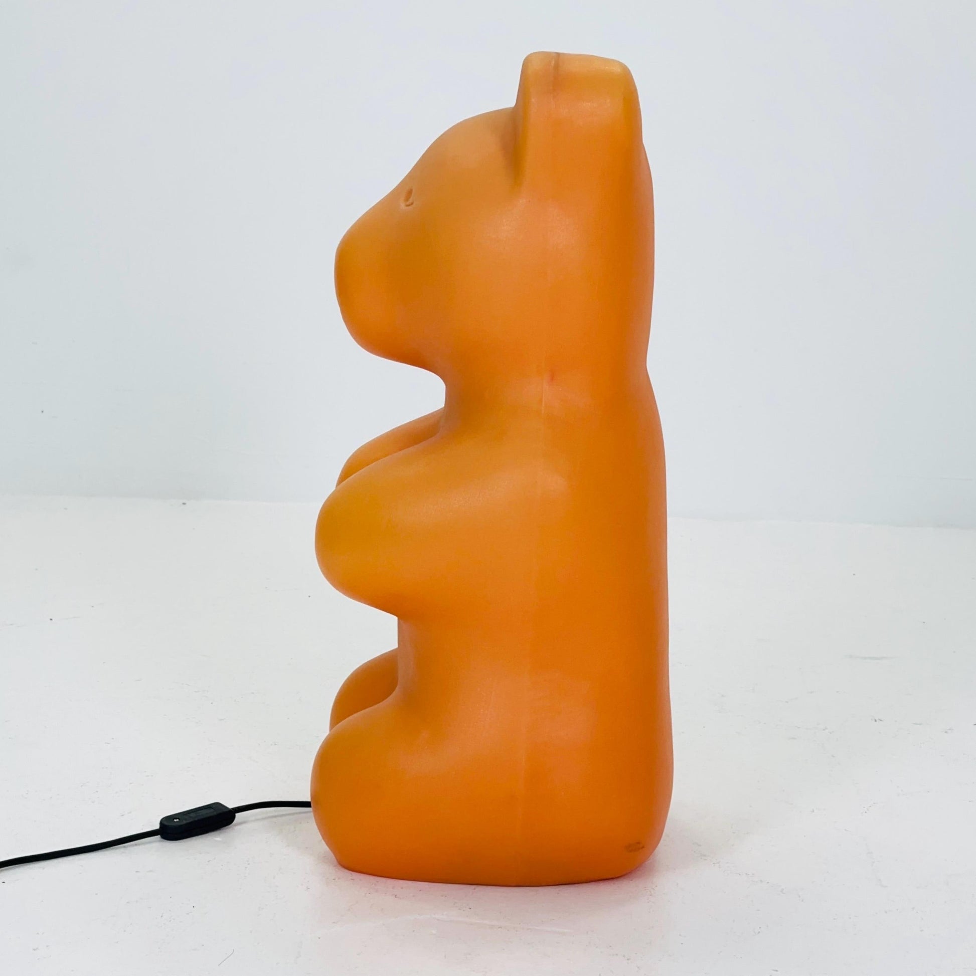 Retro large orange bear standing Lamp , by Heico 1980s Germany