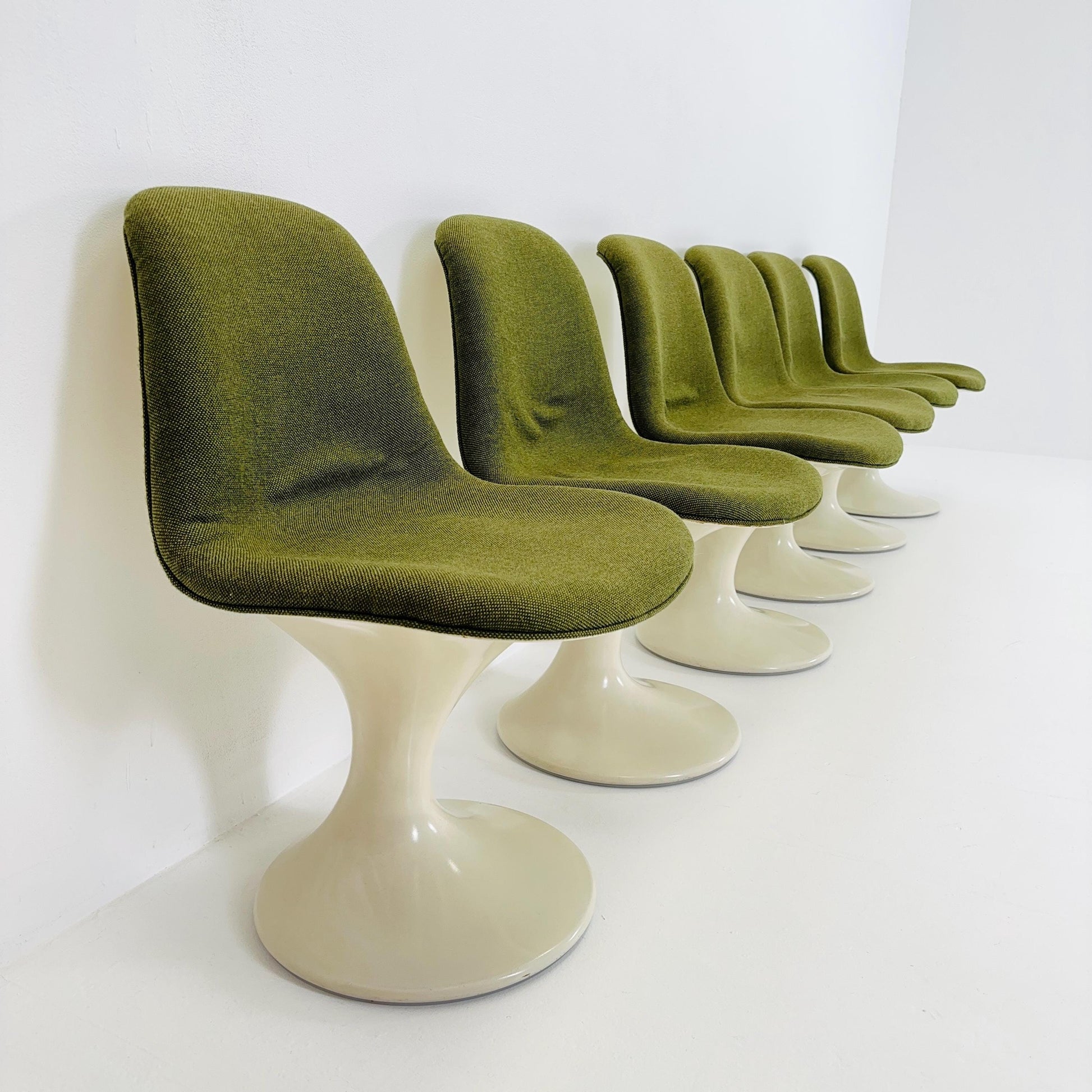 Rare Set of 6 “Orbit” Dining Chairs by Markus Farner & Walter Grunder for Herman Miller / Vitra Germany 1960s,