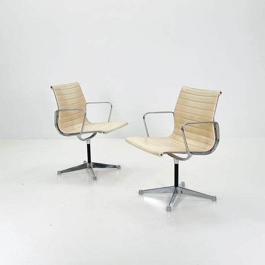 Set of 2 Mid Century EA108 Armchairs by Charles & Ray Eames for Herman Miller, 1970s USA