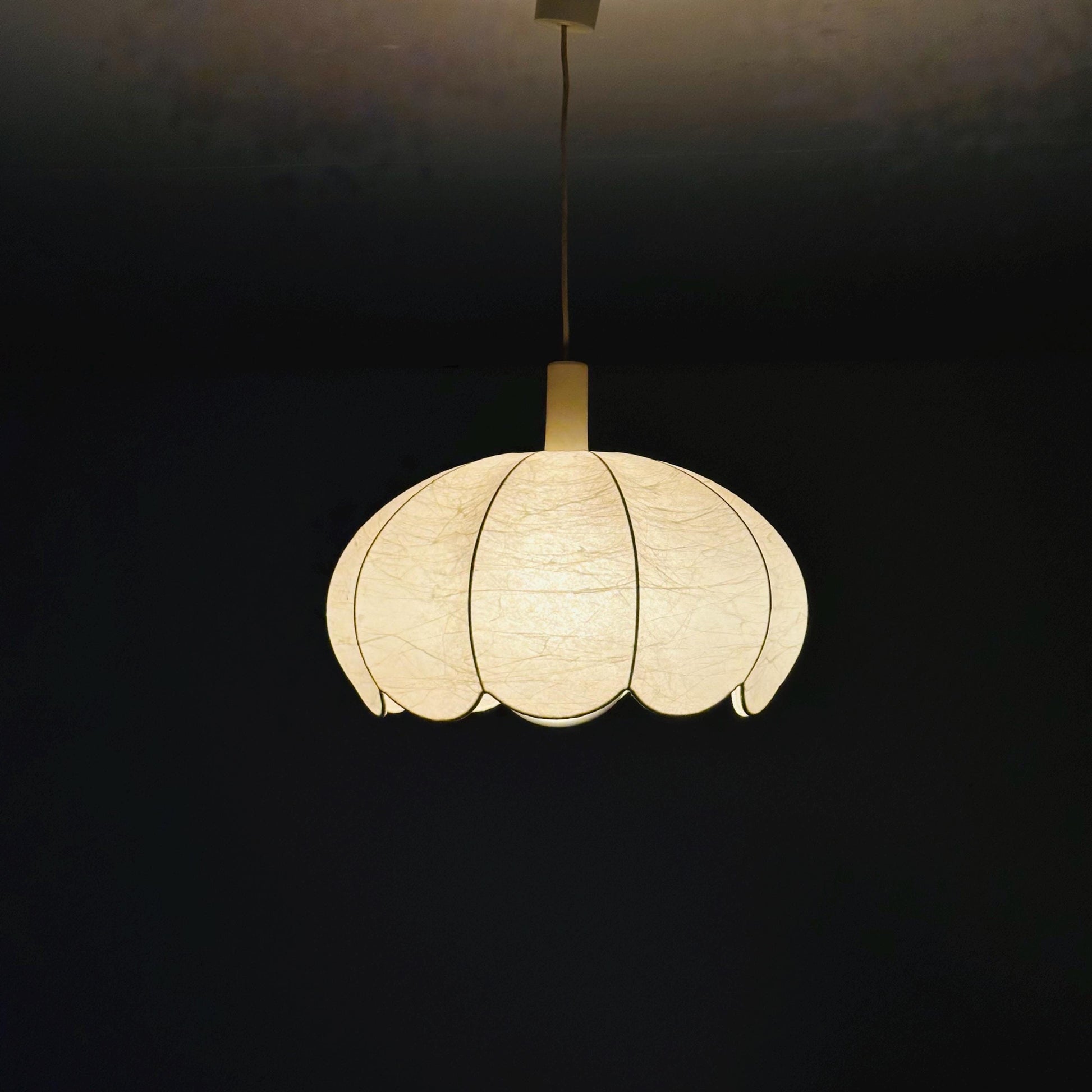 Mid century rare pendant lamp from the Cocoon series Designer Achille & Pier Giacomo Castiglioni Bovezzo (Italy) 1960s