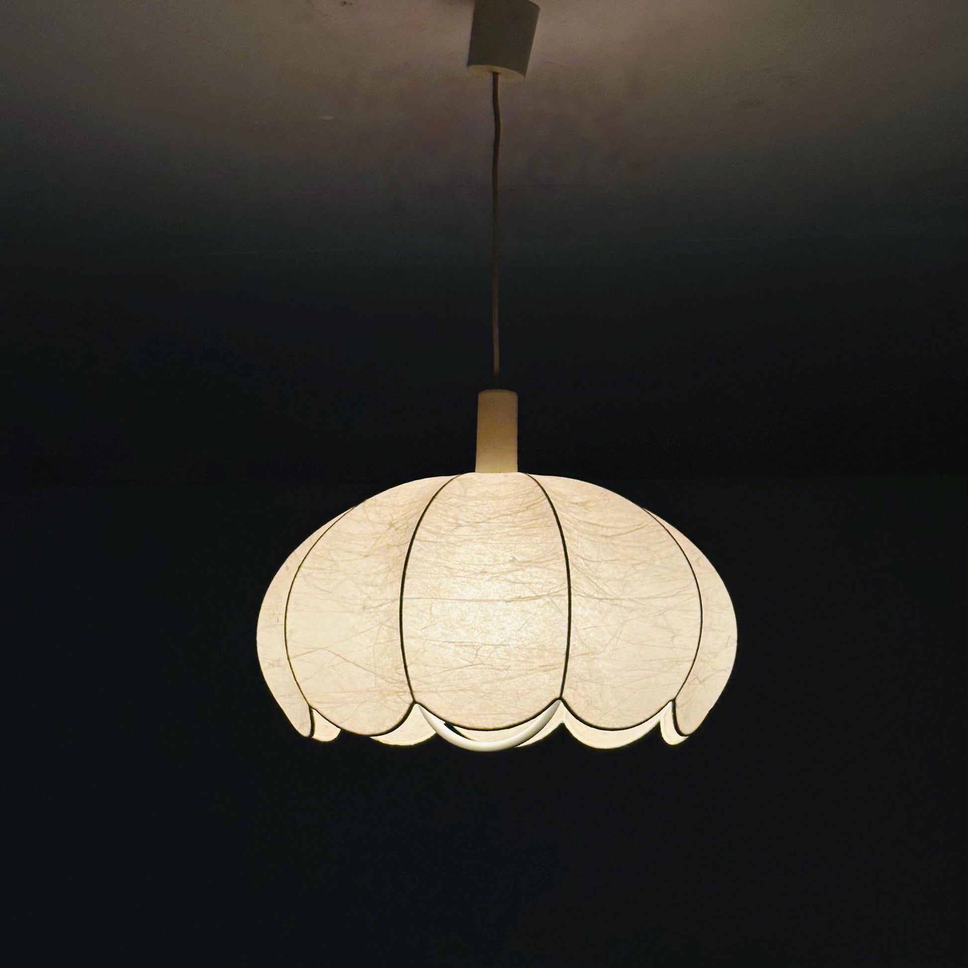 Mid century rare pendant lamp from the Cocoon series Designer Achille & Pier Giacomo Castiglioni Bovezzo (Italy) 1960s