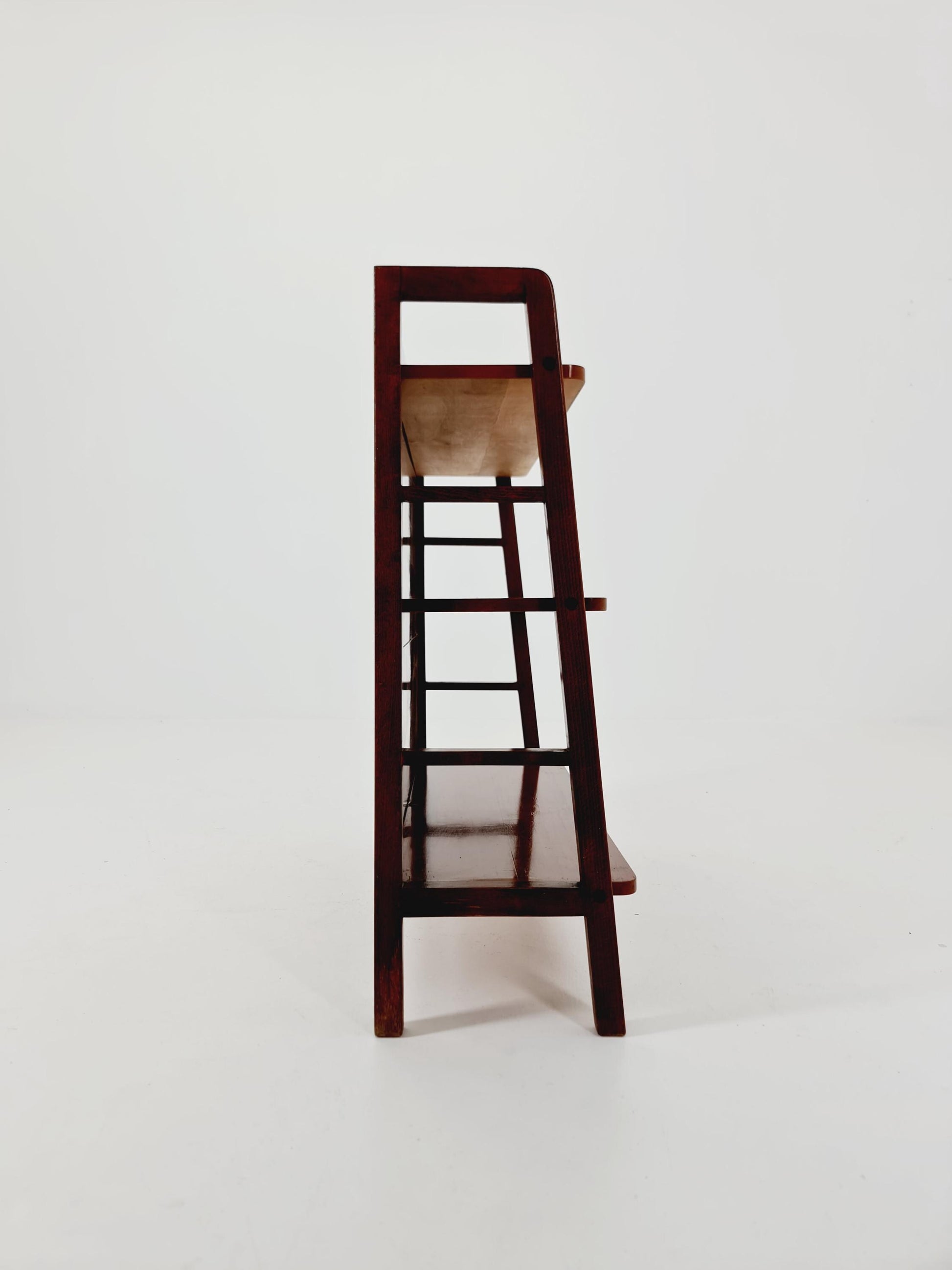 Free standing shelf-system, walnut Germany, 1950s