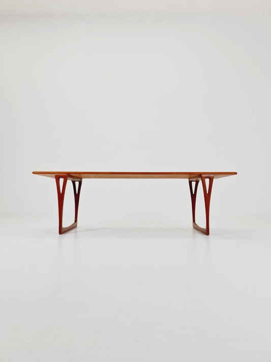 Rare vintage Danish Teak coffee table from the 60s,