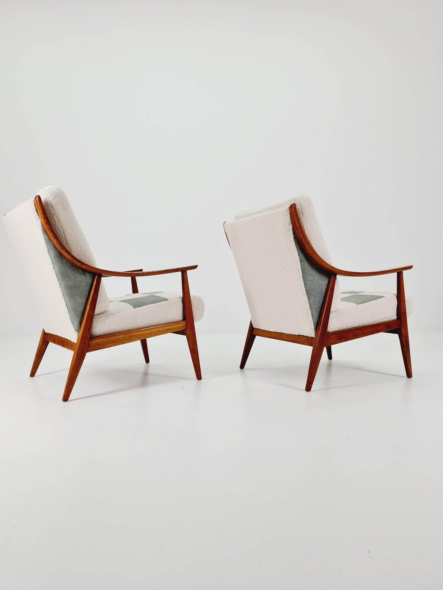 Rare Midcentury German Set of club lounge chair By Knoll , 1950s