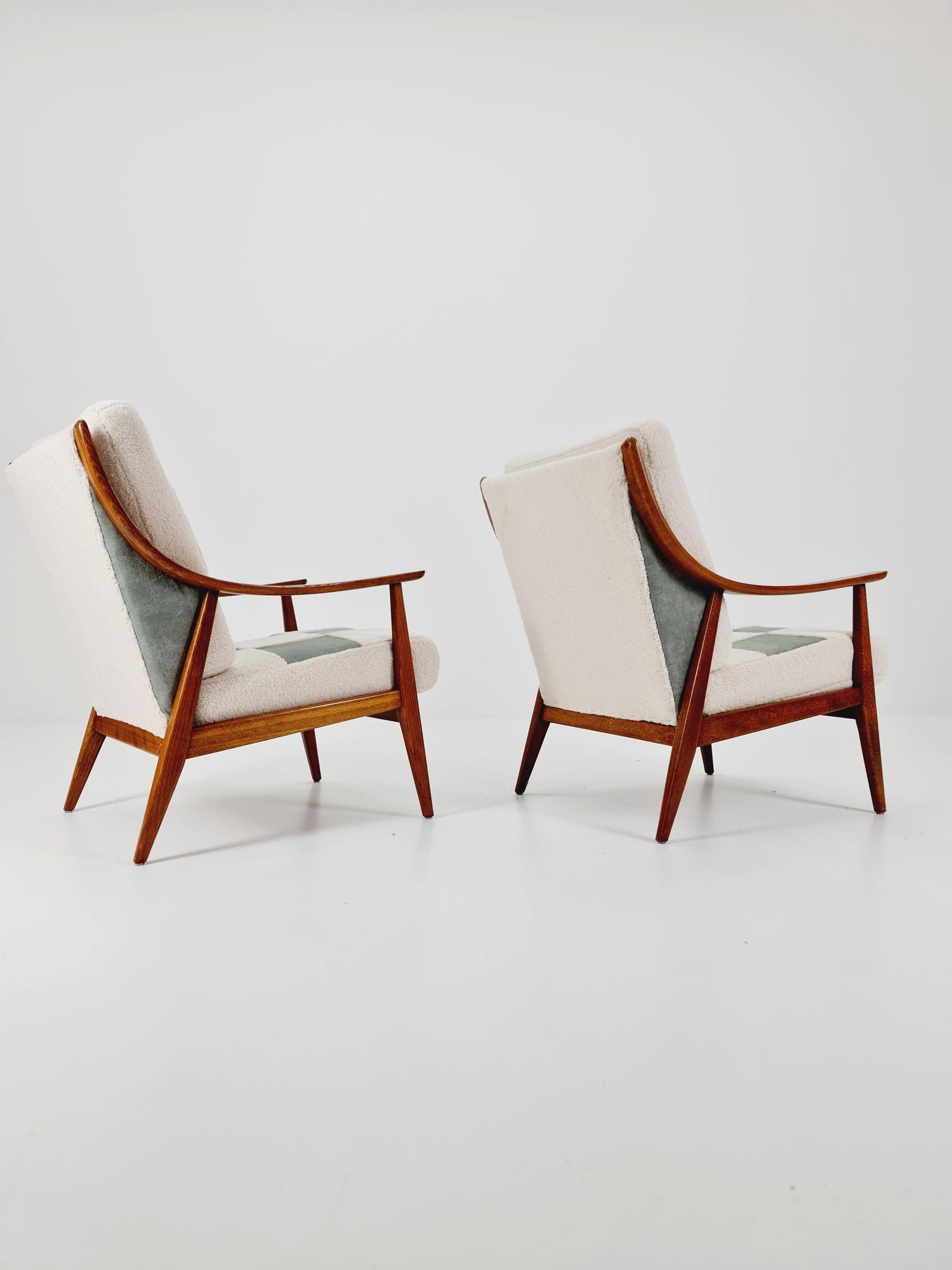 Rare Midcentury German Set of club lounge chair By Knoll , 1950s