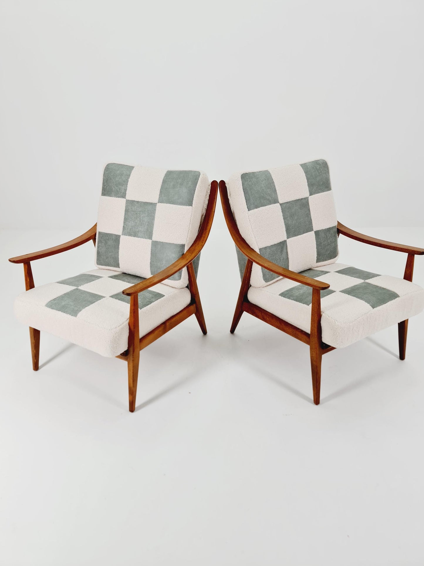 Rare Midcentury German Set of club lounge chair By Knoll , 1950s