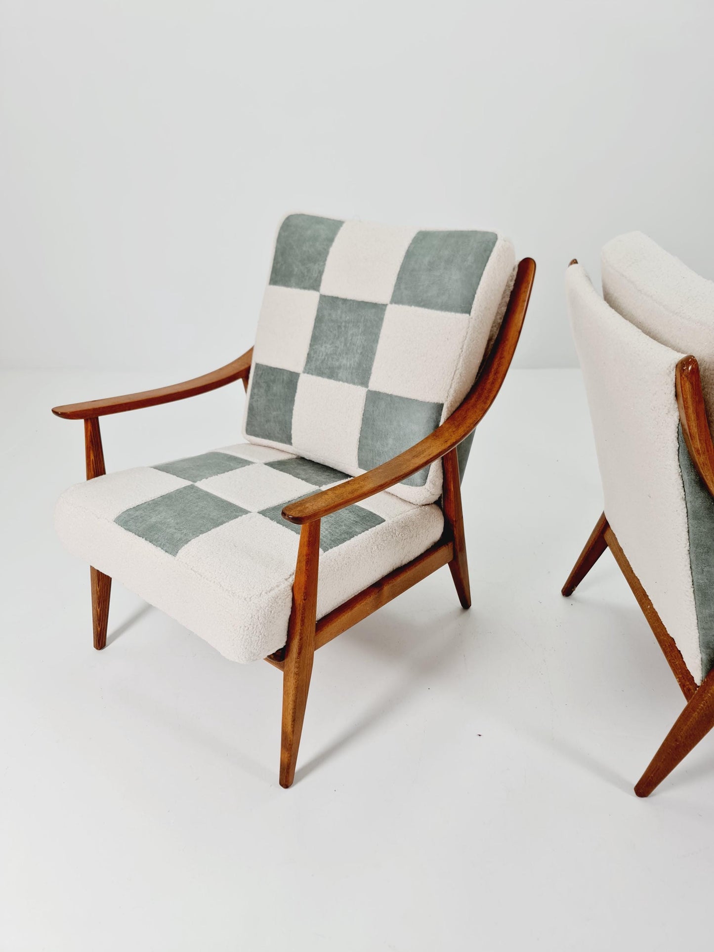 Rare Midcentury German Set of club lounge chair By Knoll , 1950s