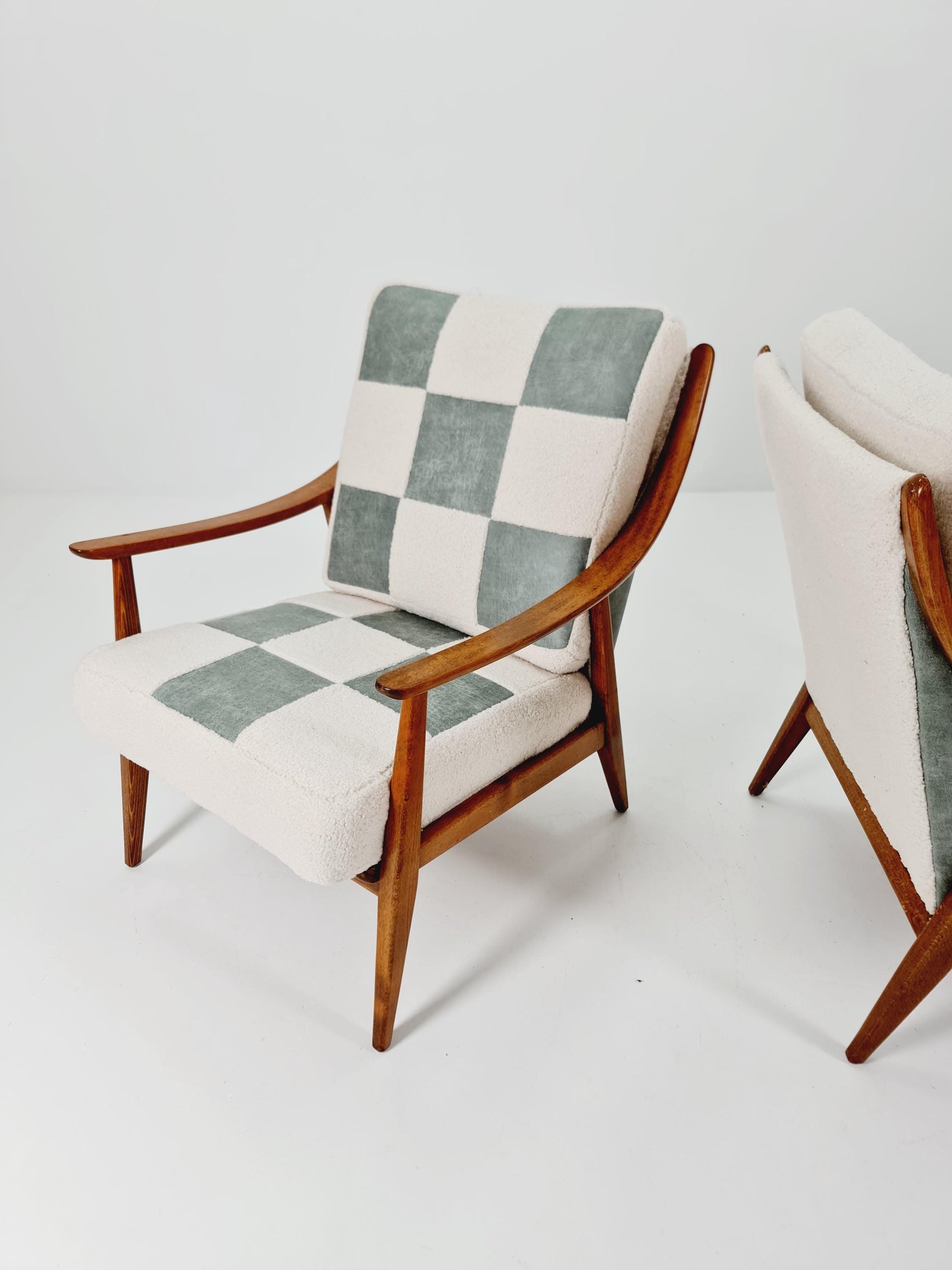 Rare Midcentury German Set of club lounge chair By Knoll , 1950s