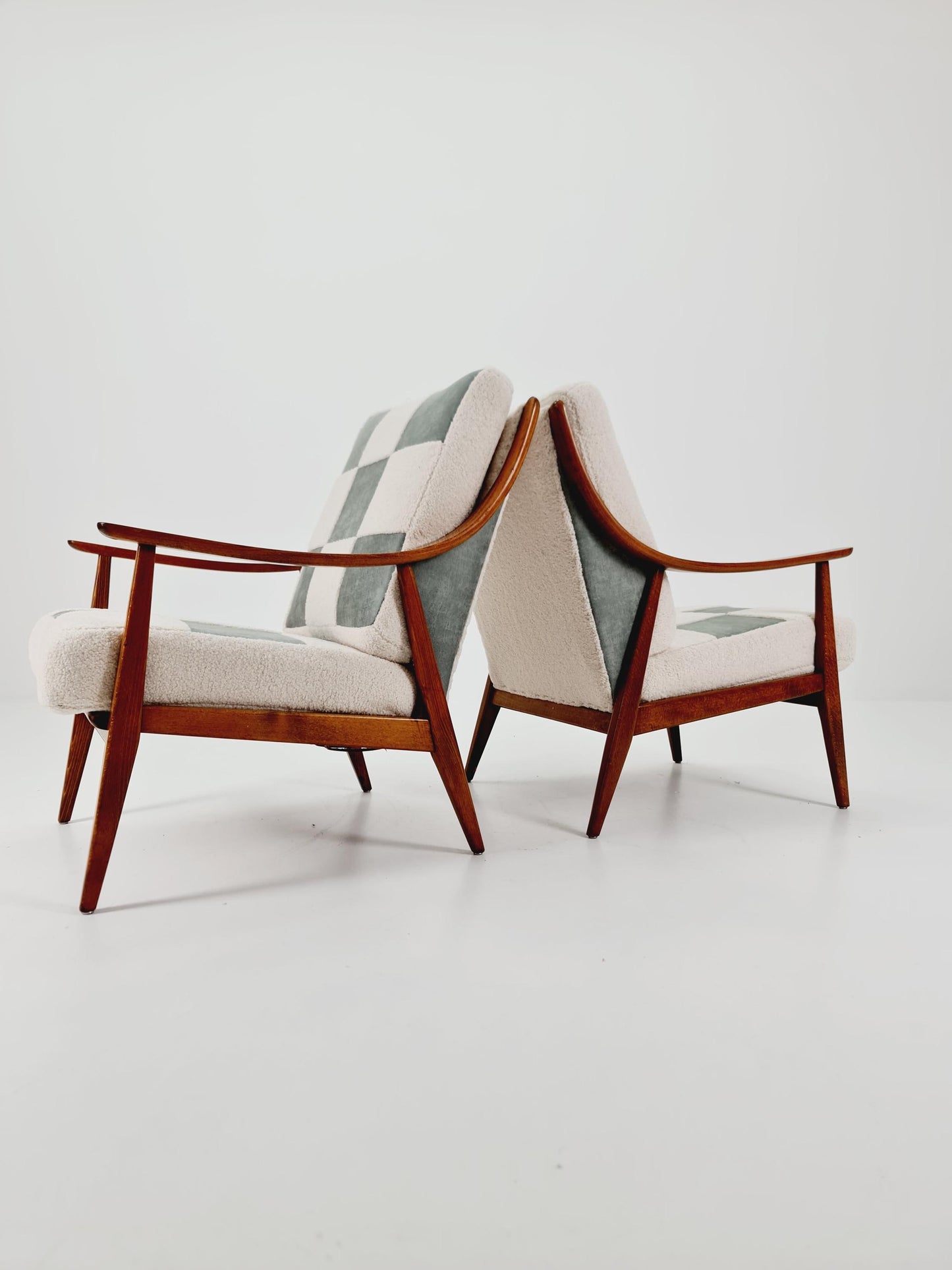 Rare Midcentury German Set of club lounge chair By Knoll , 1950s