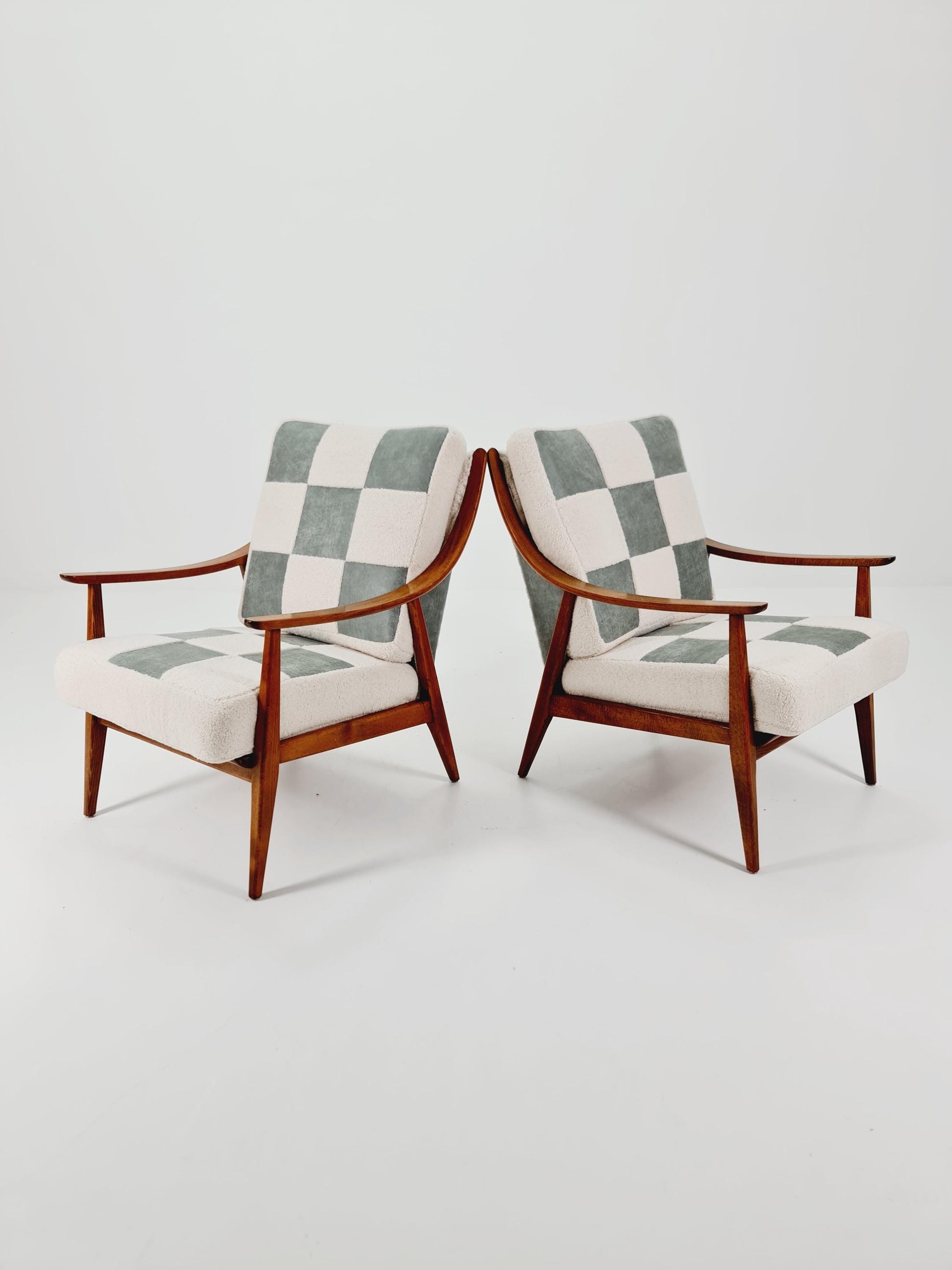 Rare Midcentury German Set of club lounge chair By Knoll , 1950s