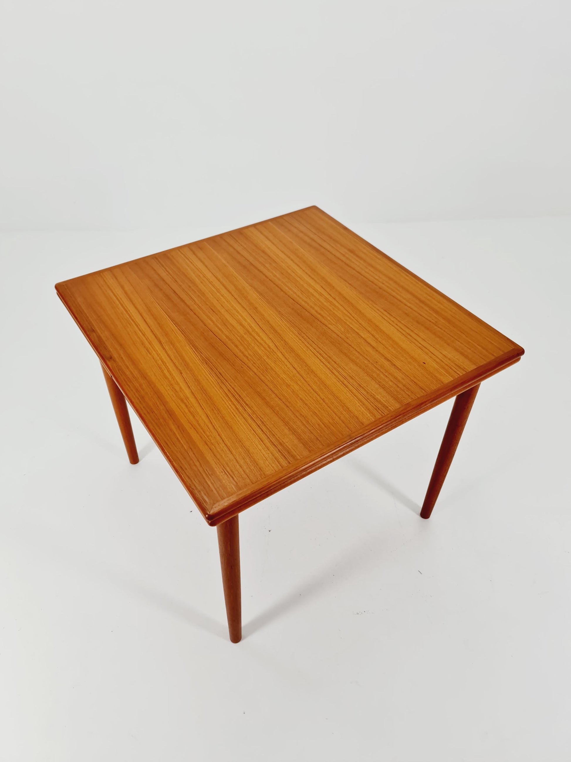 Danish rectangular teak table with two extension leaves, Denmark 1960s