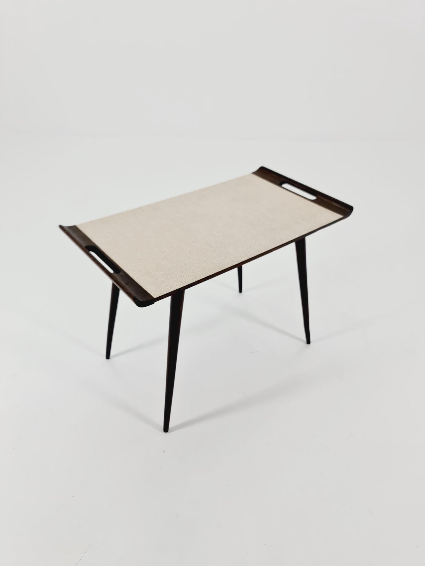 Mid century walnut Side table West Germany 1970s