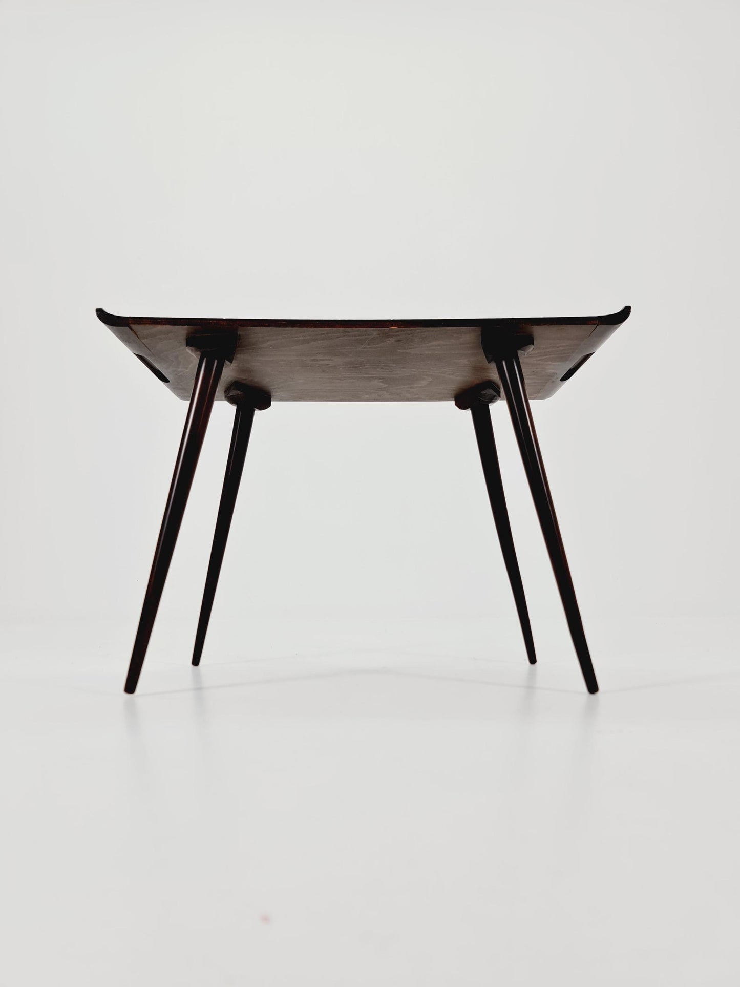 Mid century walnut Side table West Germany 1970s