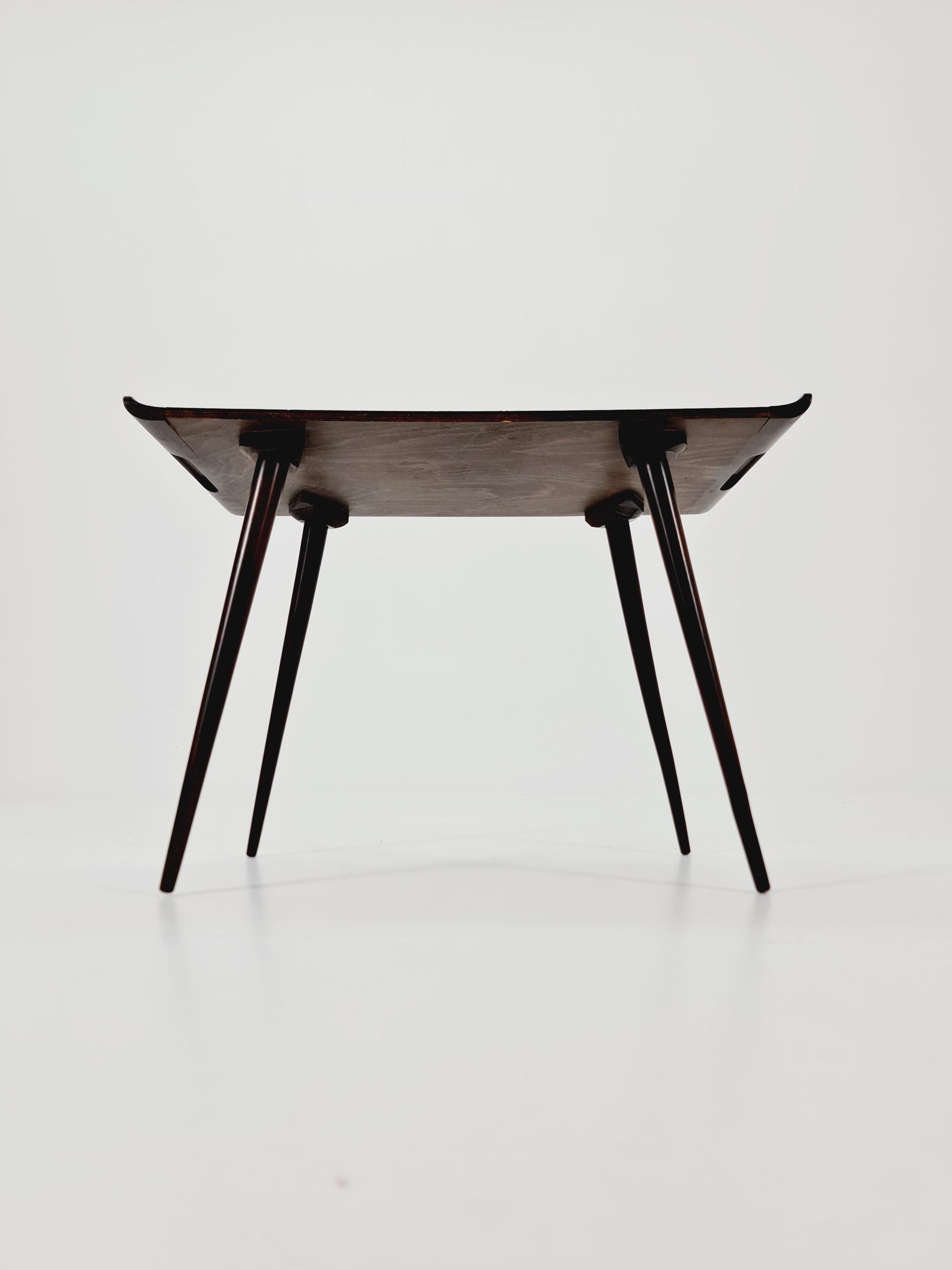 Mid century walnut Side table West Germany 1970s