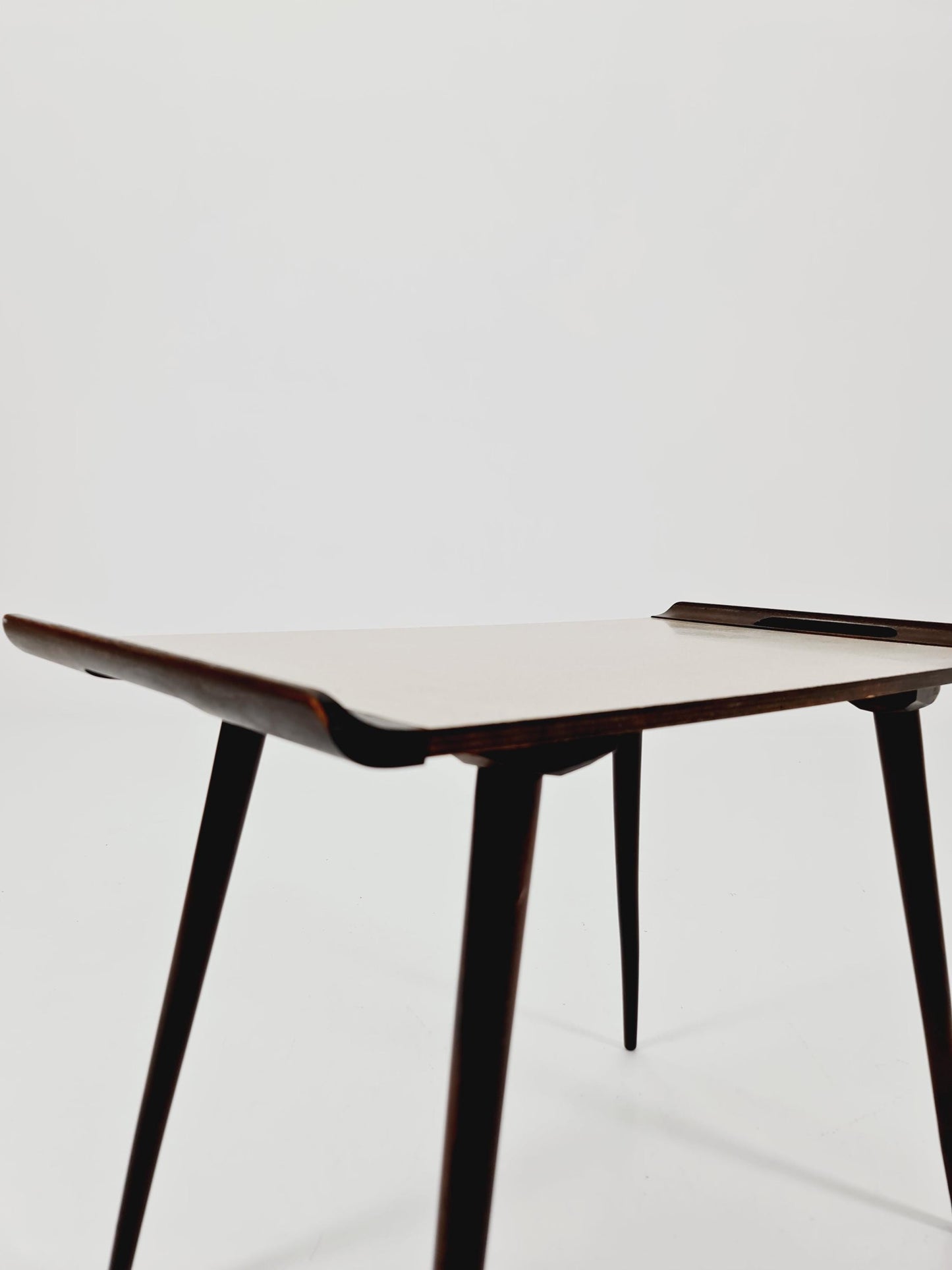 Mid century walnut Side table West Germany 1970s