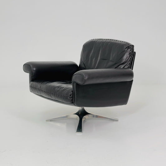 Mid Century De Sede "DS-31" armchair in chocolate brown, Switzerland 1970s