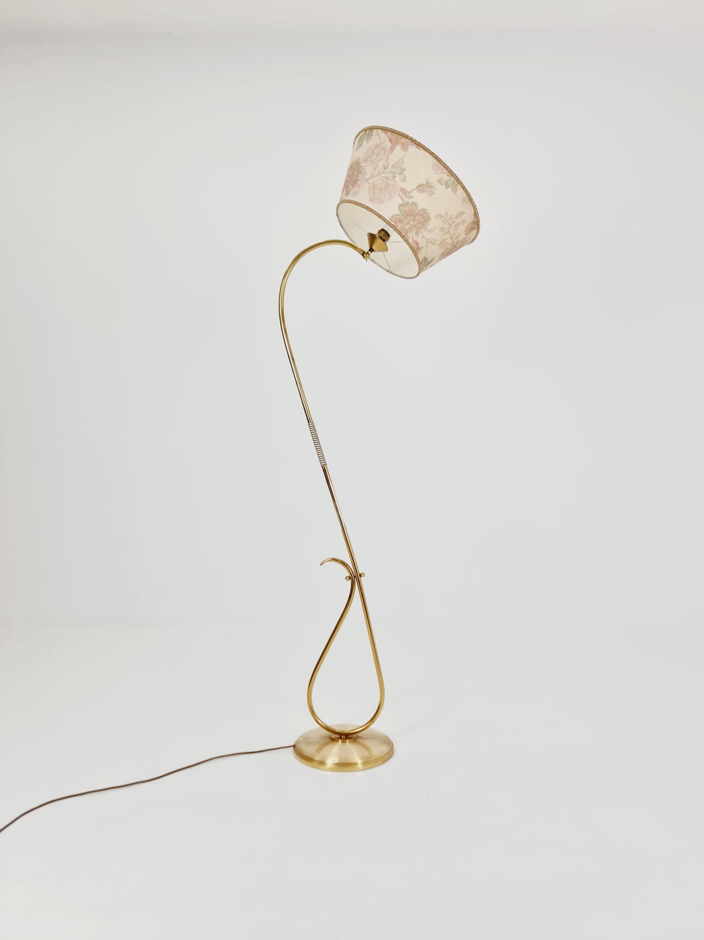 EXTREME RARE brass 1950s vintage floor lamp
