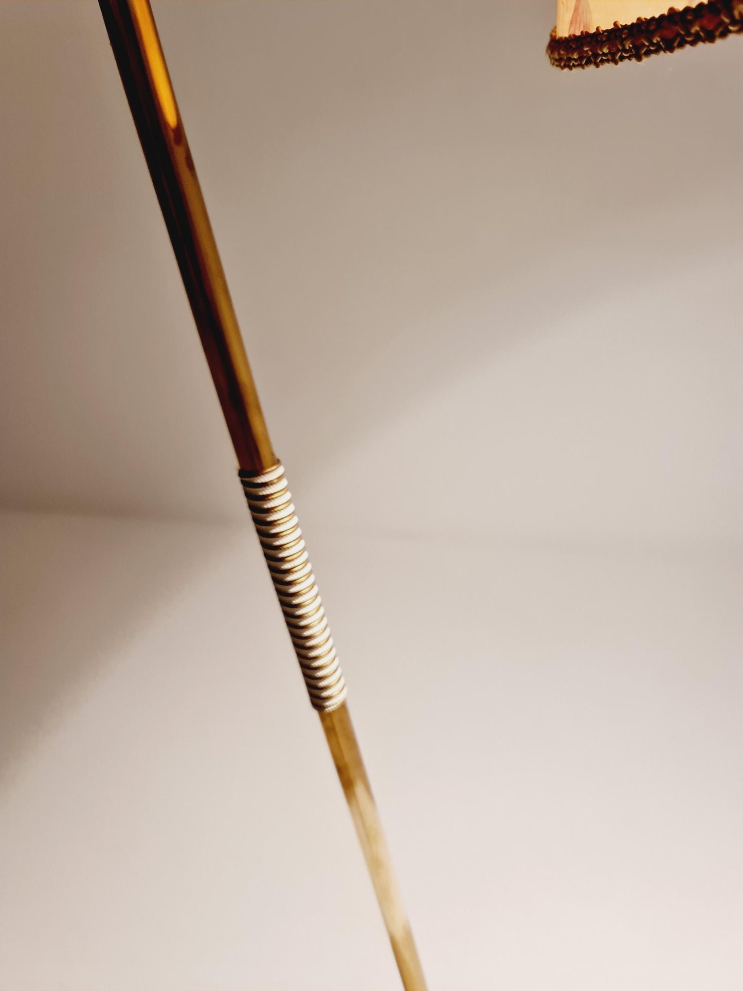 EXTREME RARE brass 1950s vintage floor lamp