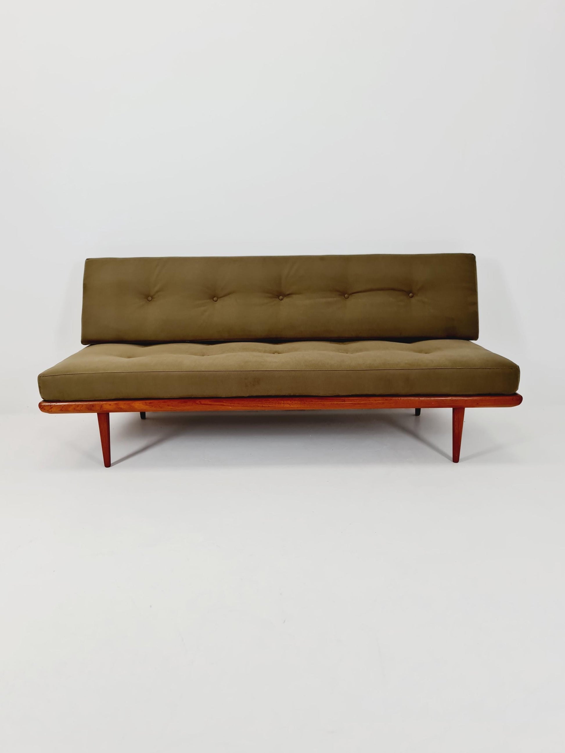 Midcentury Danish Daybed Teak wood by Peter Hvidt ,Orla Molgaard for France &Son Denmark ,1950s