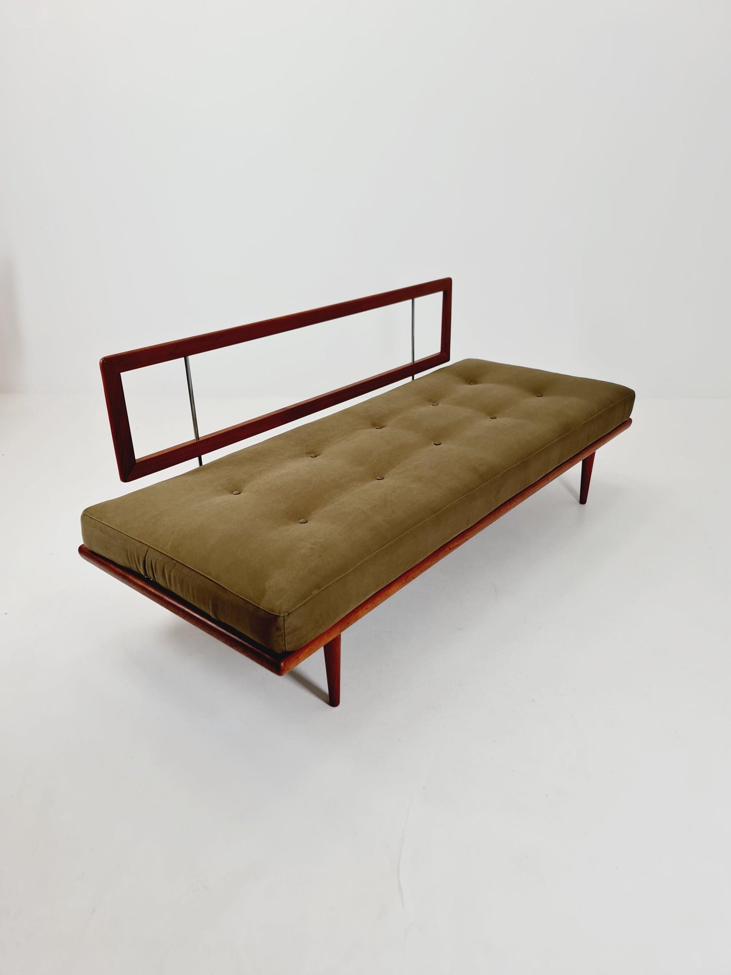 Midcentury Danish Daybed Teak wood by Peter Hvidt ,Orla Molgaard for France &Son Denmark ,1950s