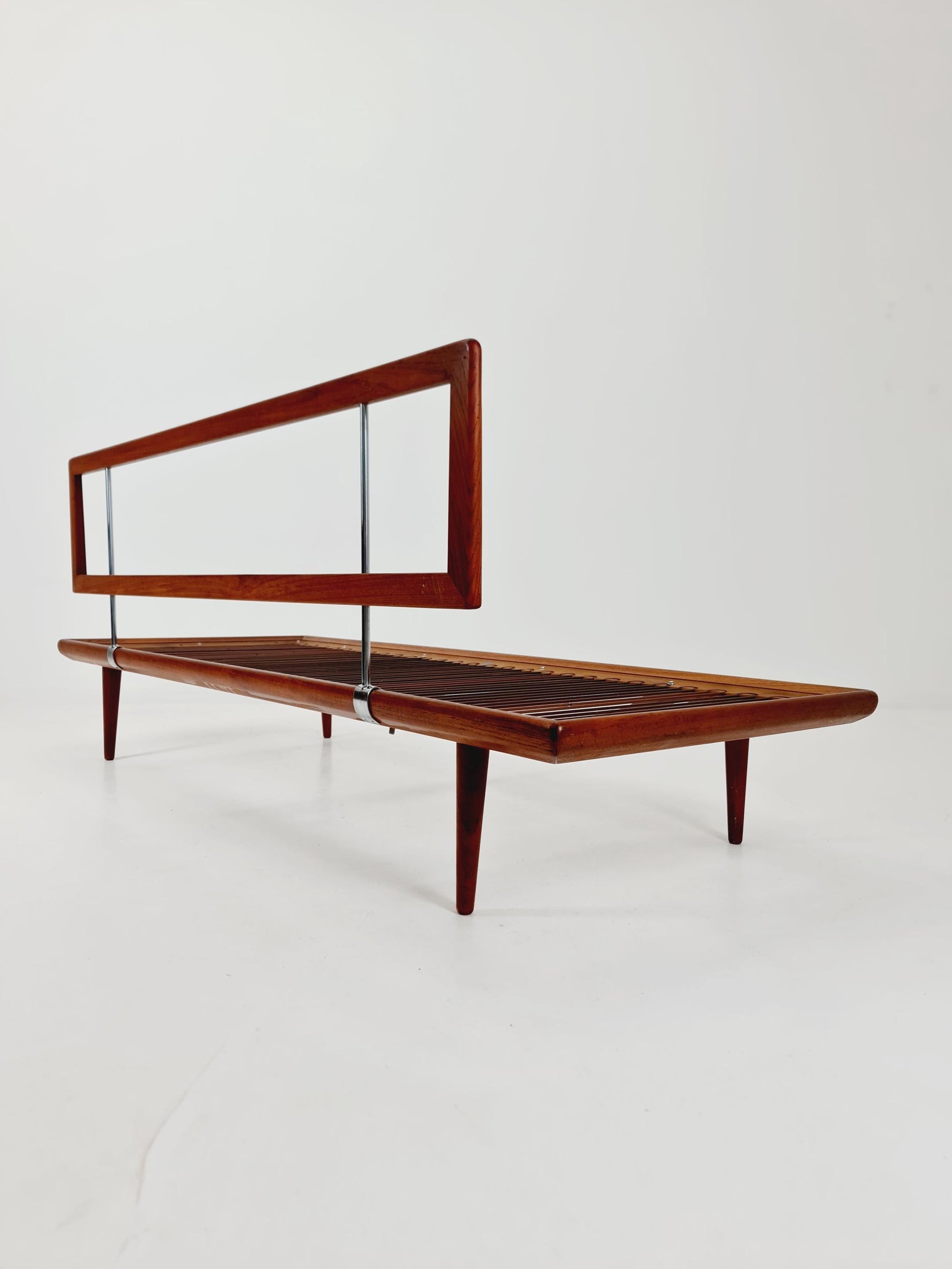 Midcentury Danish Daybed Teak wood by Peter Hvidt ,Orla Molgaard for France &Son Denmark ,1950s