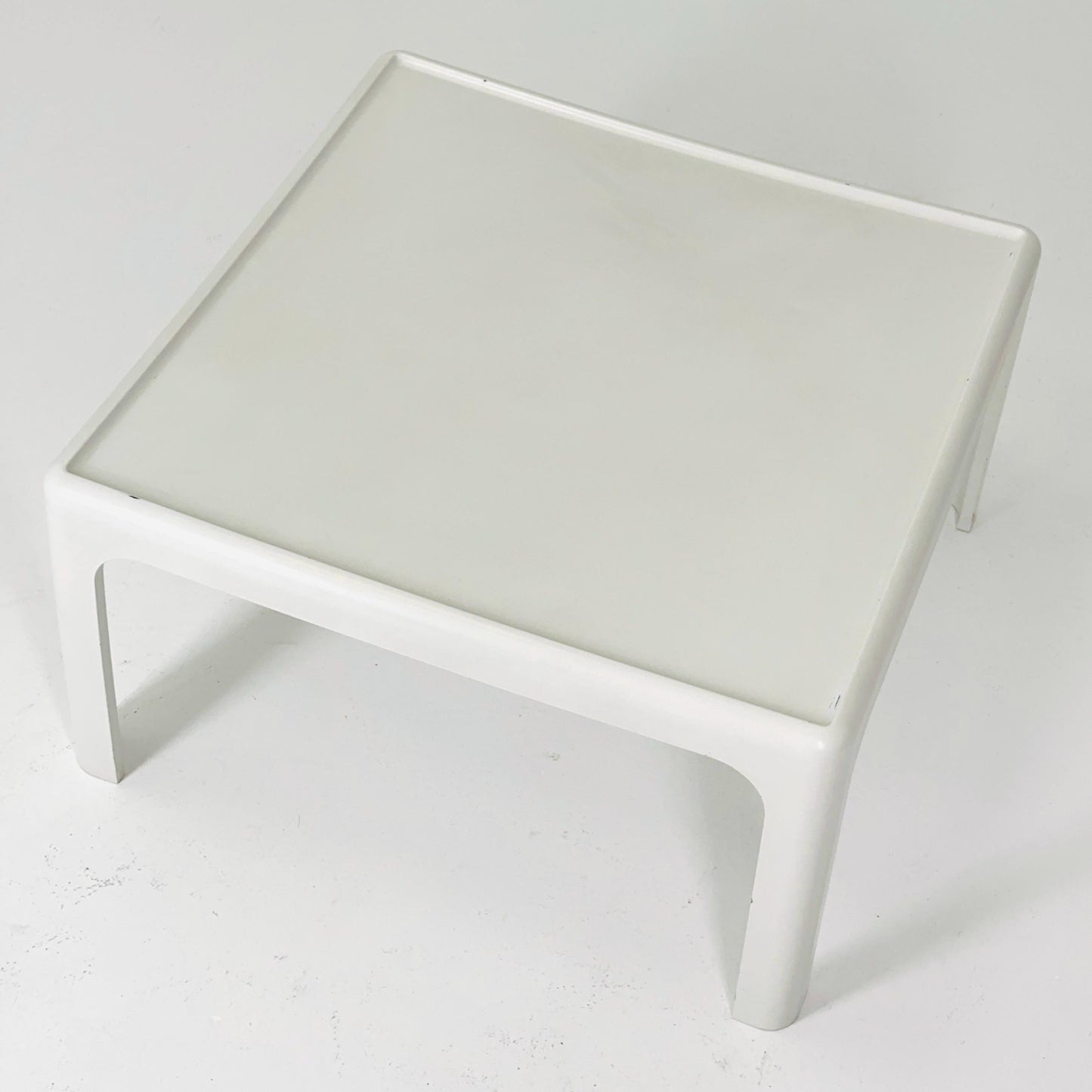 Mid Century Square MOD acrylic coffee table by Poschinger Pur-Möbel Horn Germany 1970s