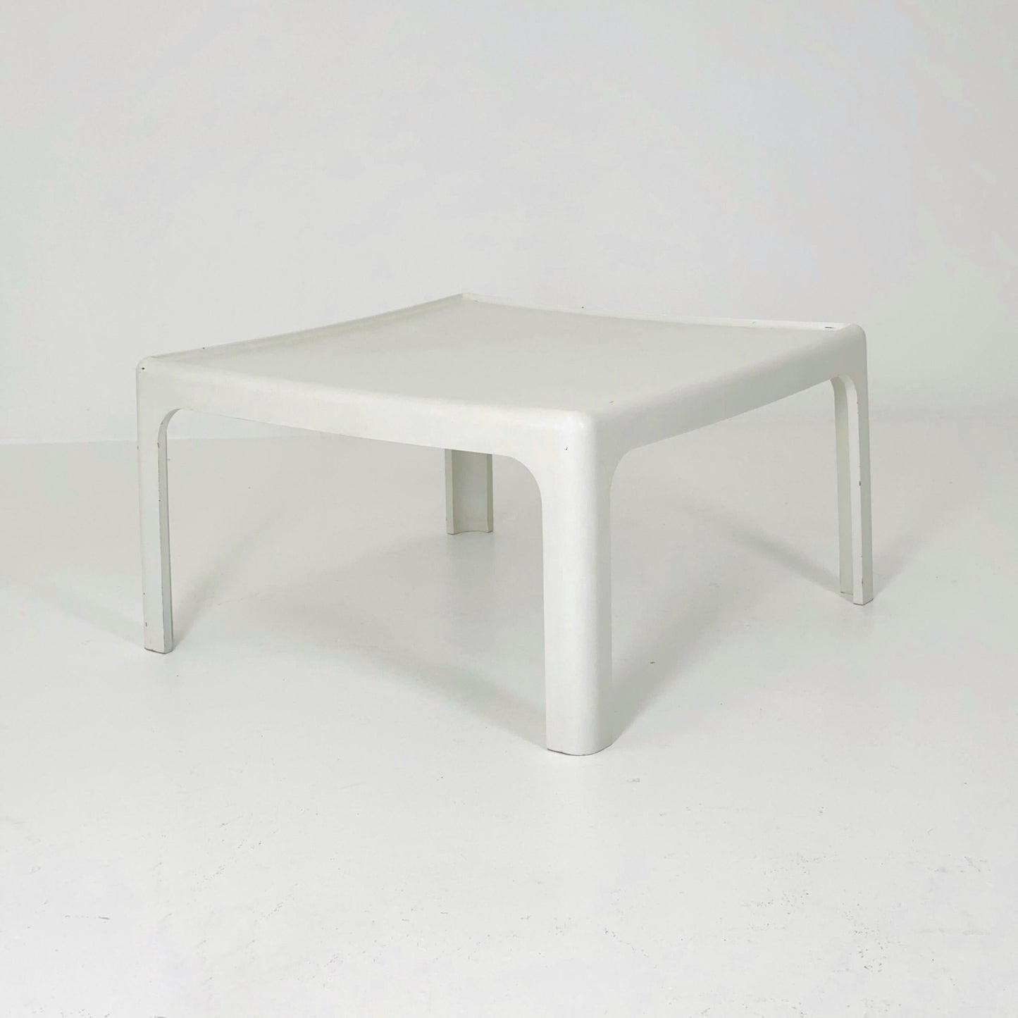 Mid Century Square MOD acrylic coffee table by Poschinger Pur-Möbel Horn Germany 1970s
