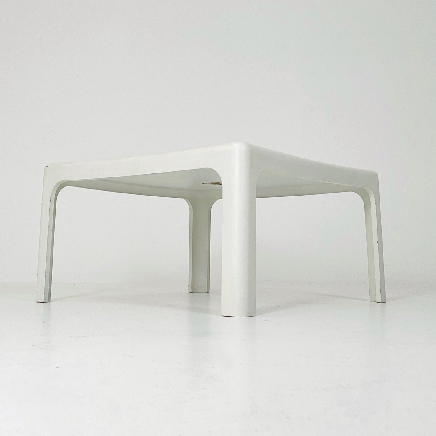 Mid Century Square MOD acrylic coffee table by Poschinger Pur-Möbel Horn Germany 1970s