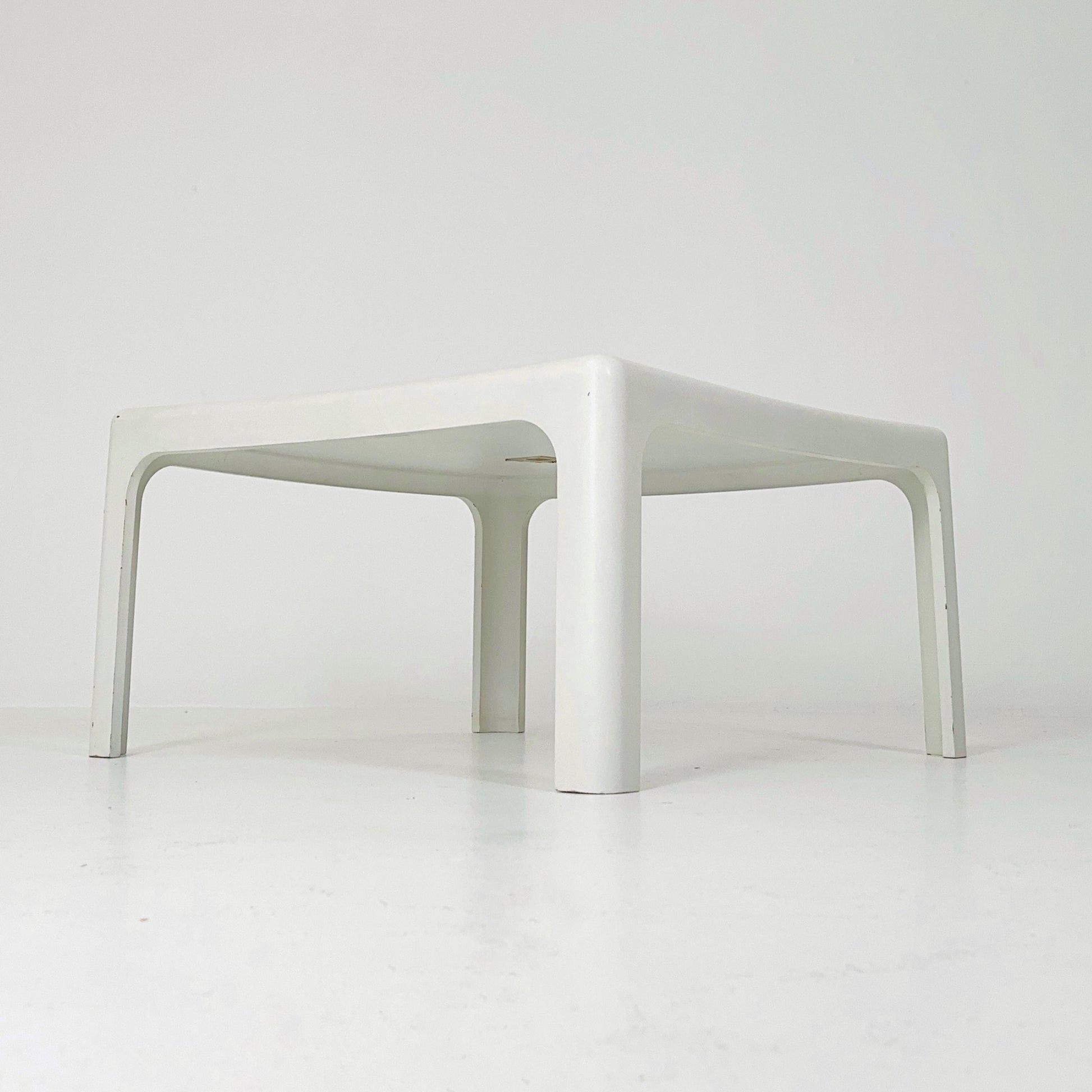 Mid Century Square MOD acrylic coffee table by Poschinger Pur-Möbel Horn Germany 1970s