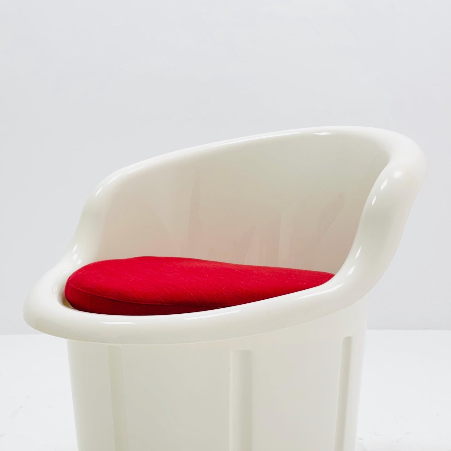 Vintage IKEA Popptorp Armchair – 1990s Swedish Design by Karin & Magnus Högberg, Red Cushion Lounge Chair